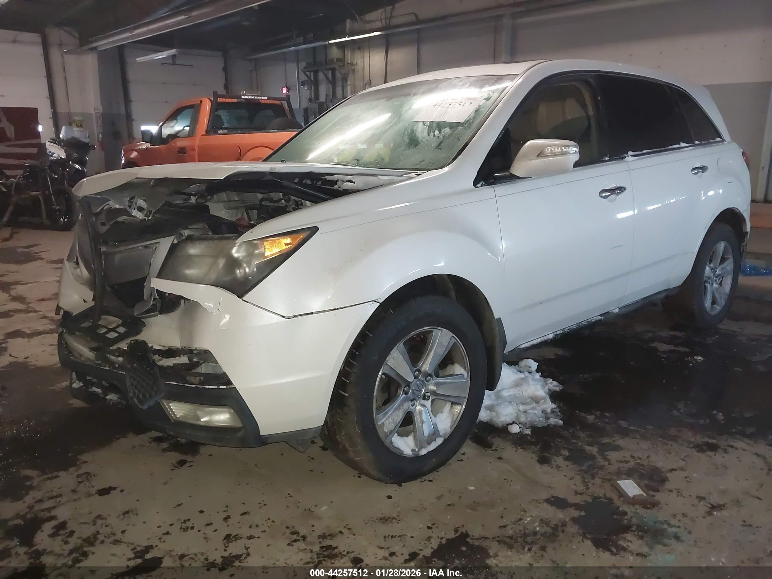 2011 Acura Mdx   White vin: 2HNYD2H28BH525213