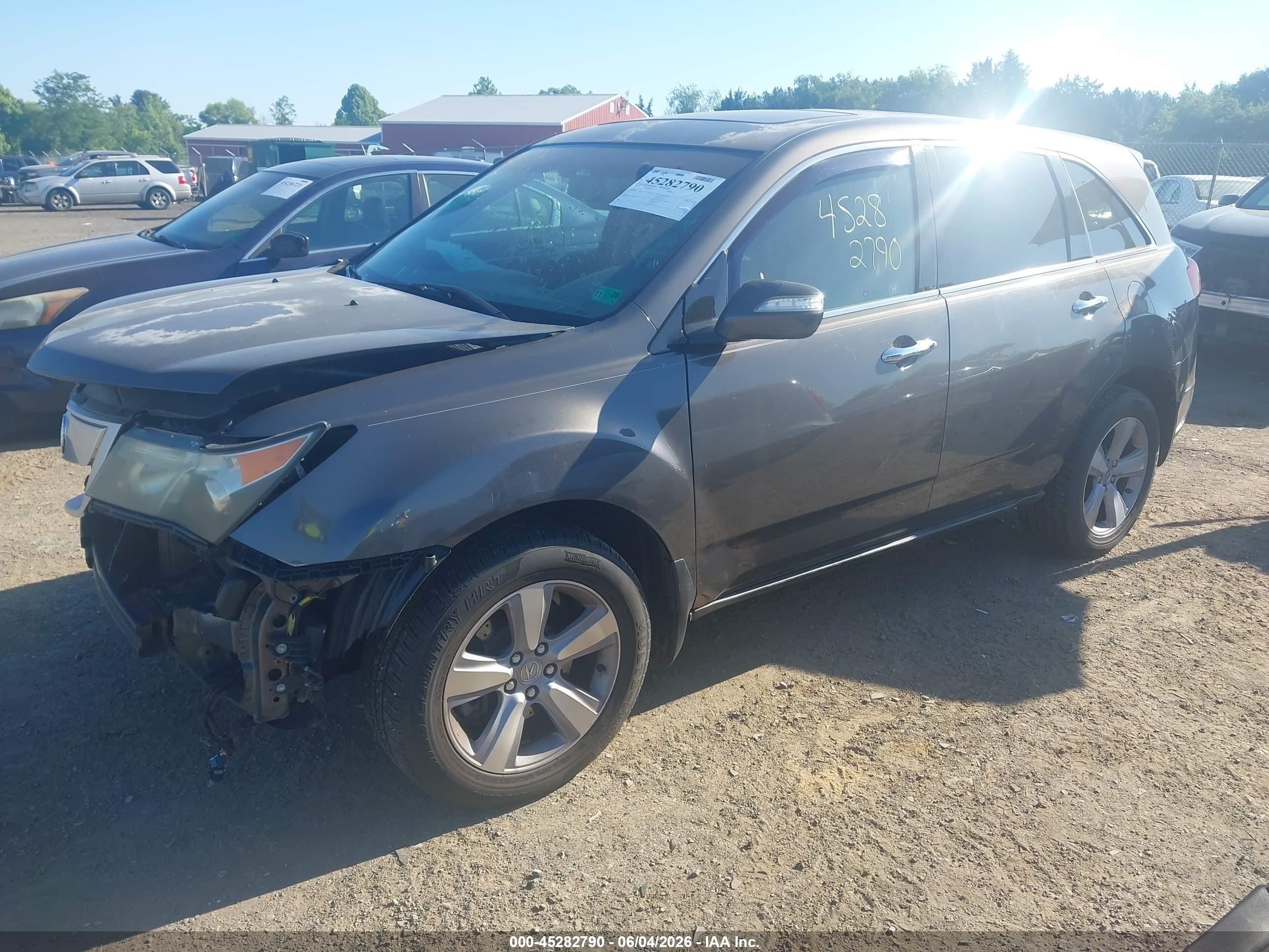 2011 Acura Mdx   Gray vin: 2HNYD2H28BH532033