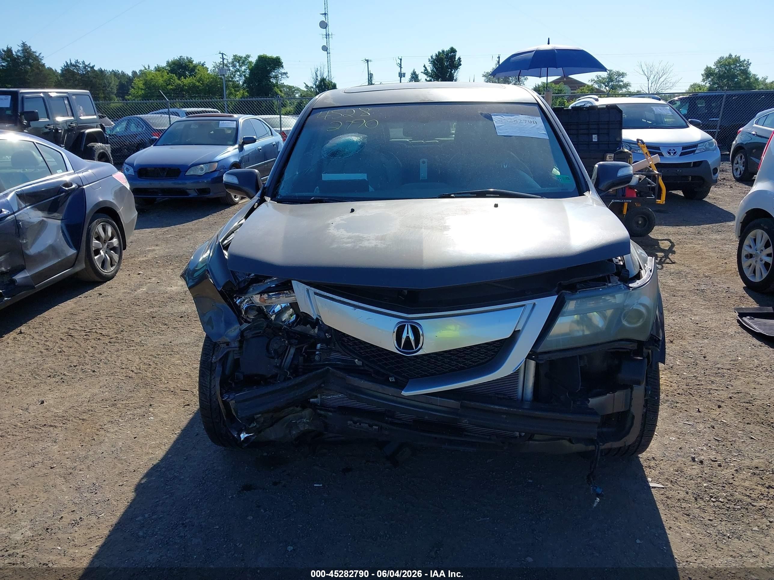 2011 Acura Mdx   Gray vin: 2HNYD2H28BH532033