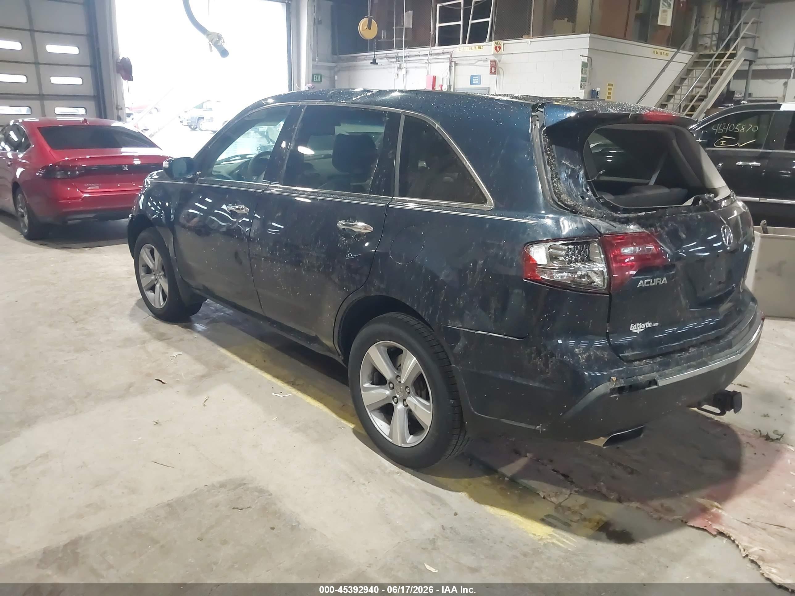 2011 Acura Mdx   Blue vin: 2HNYD2H28BH540178