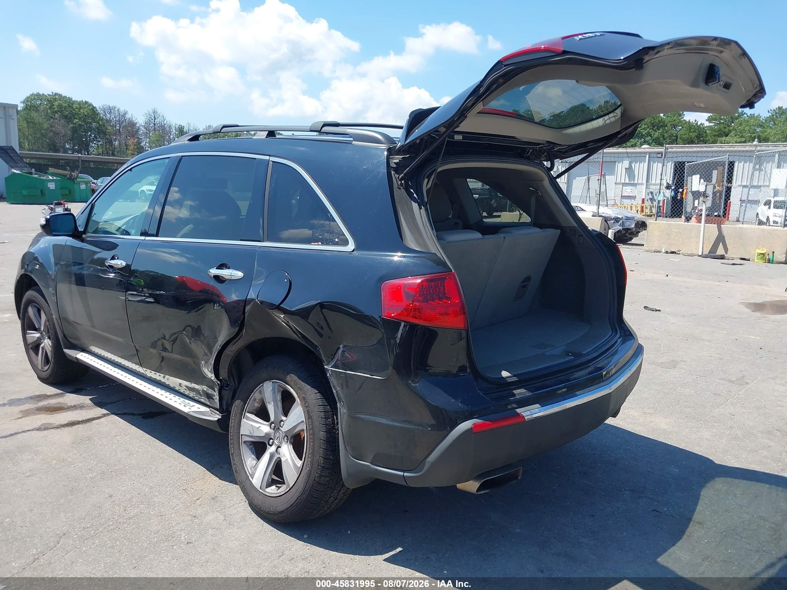 2012 Acura Mdx Черный vin: 2HNYD2H28CH509157