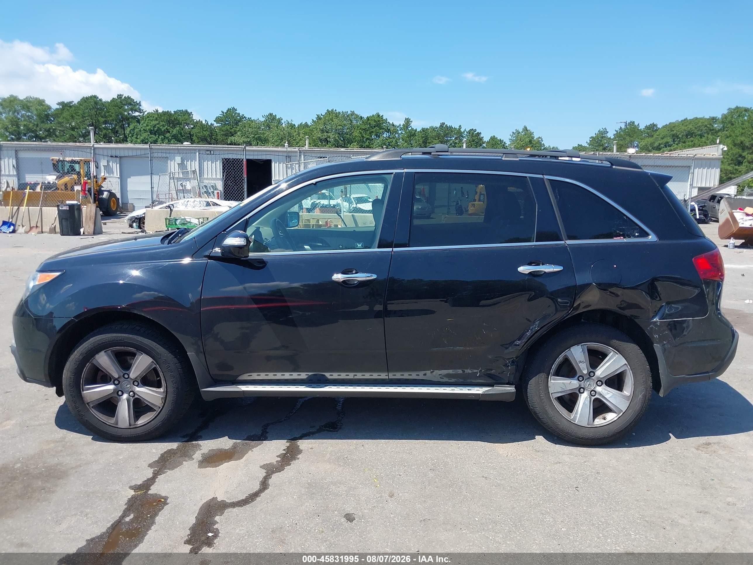 2012 Acura Mdx Черный vin: 2HNYD2H28CH509157