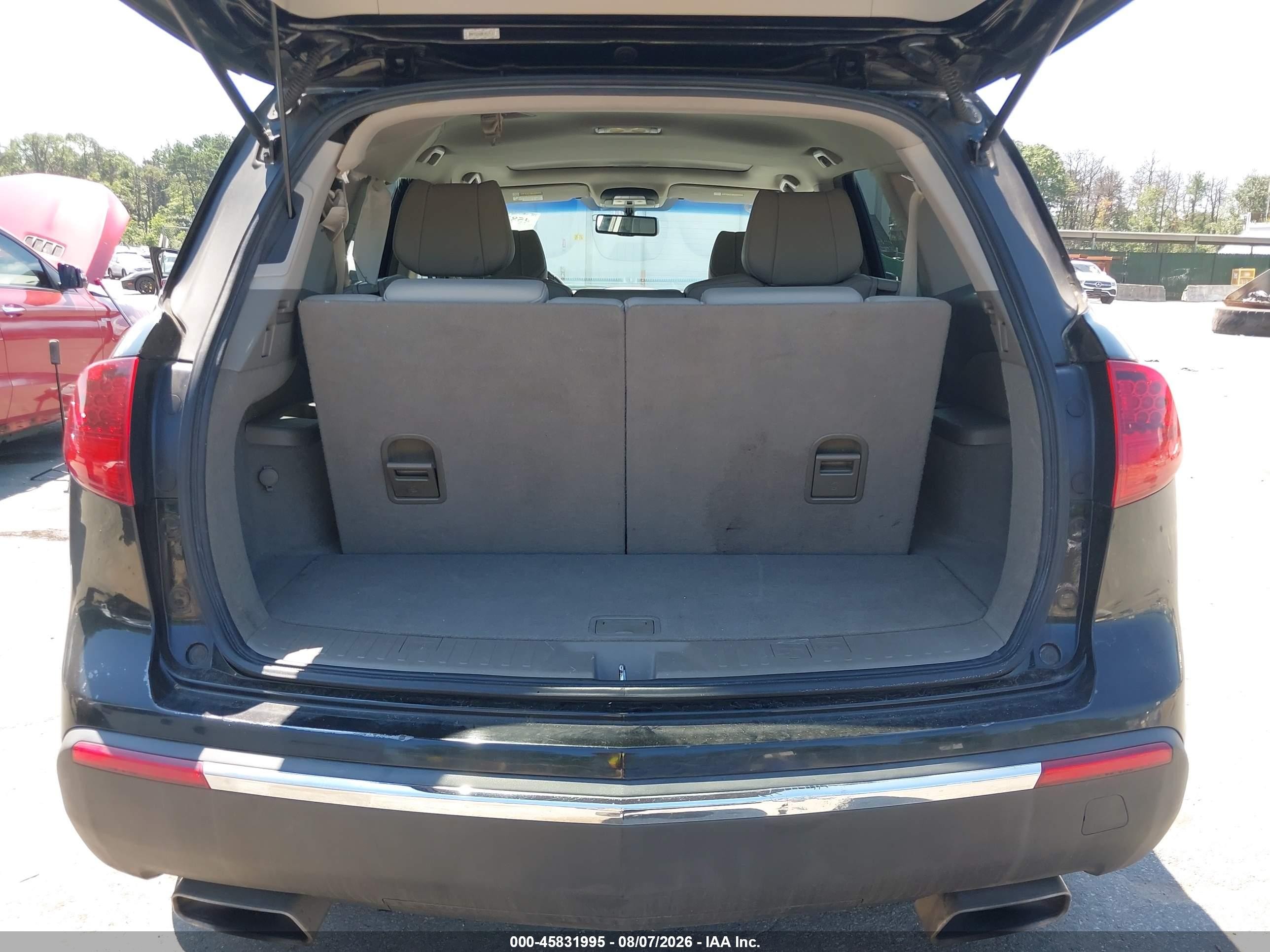 2012 Acura Mdx Черный vin: 2HNYD2H28CH509157