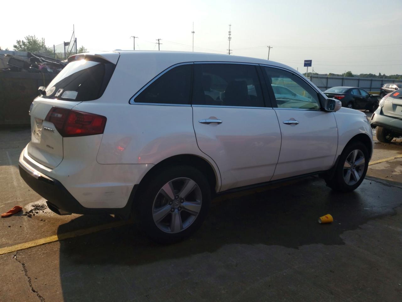 2012 Acura Mdx Белый vin: 2HNYD2H28CH524578