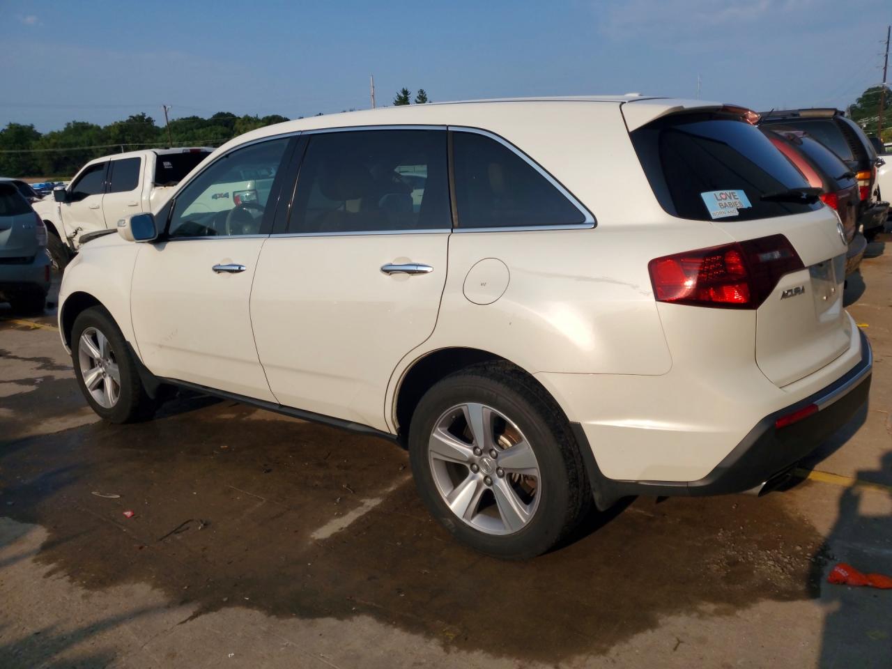 2012 Acura Mdx Белый vin: 2HNYD2H28CH524578