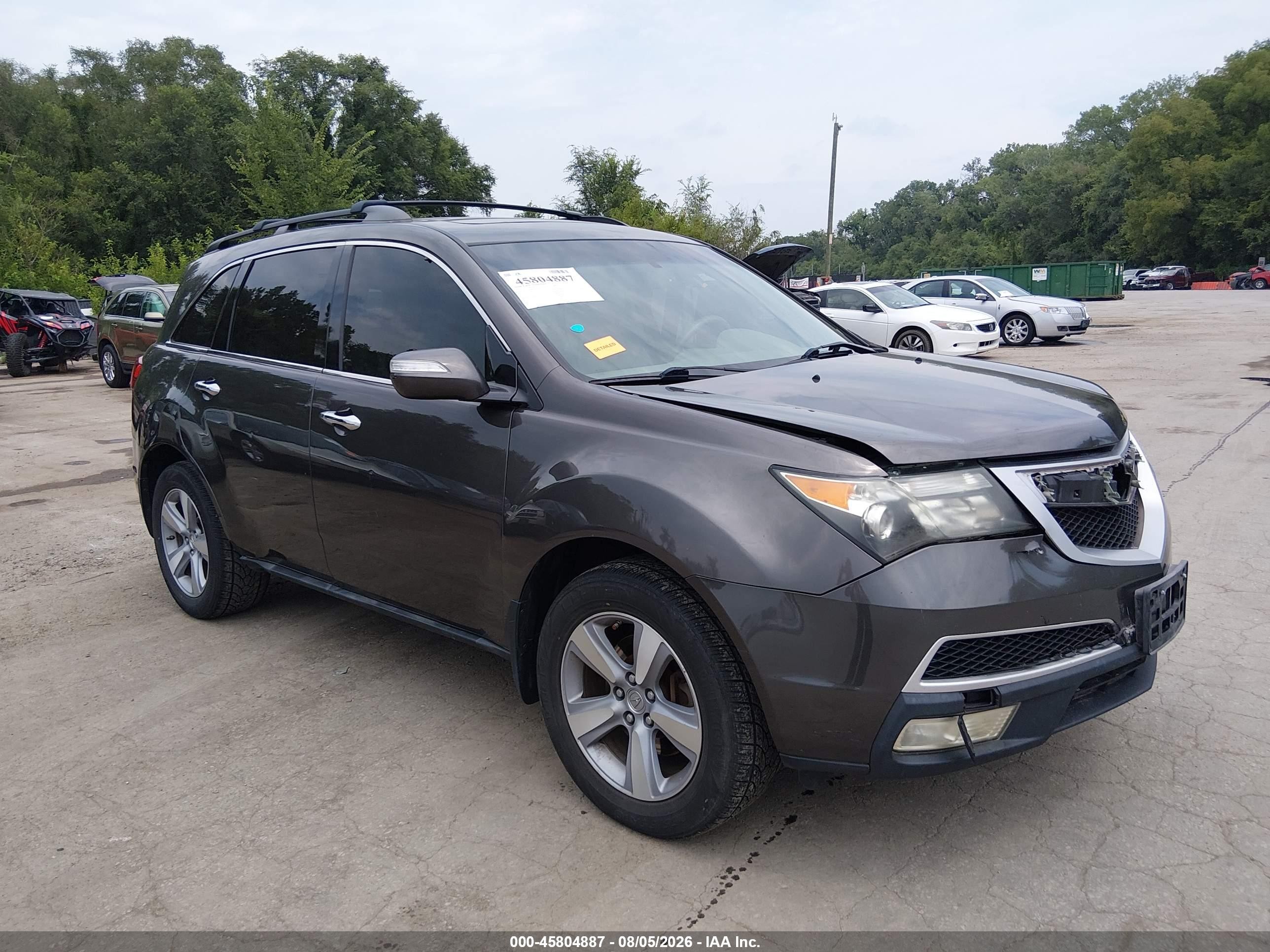 2012 Acura Mdx   Gray vin: 2HNYD2H28CH527285