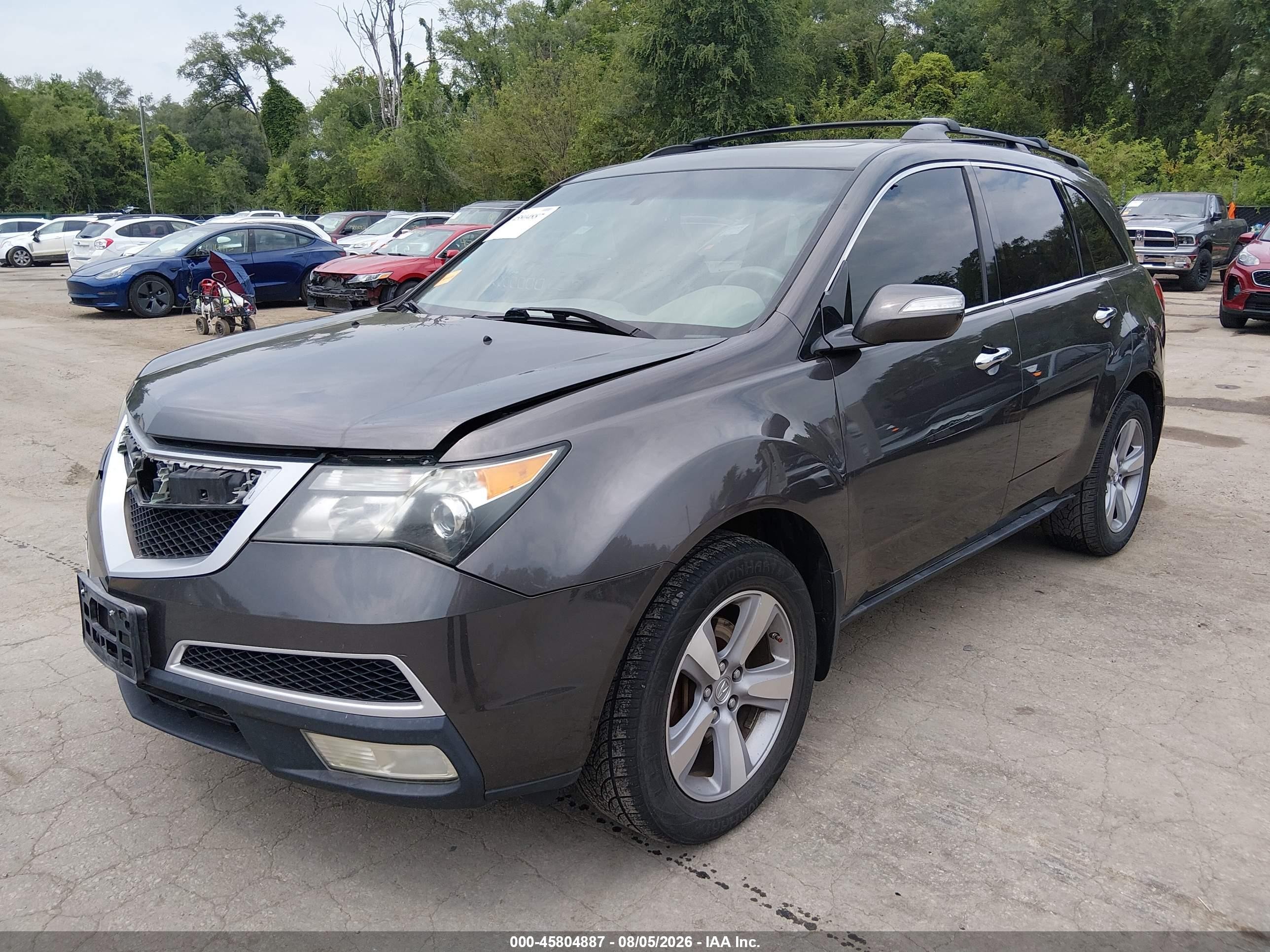 2012 Acura Mdx   Gray vin: 2HNYD2H28CH527285
