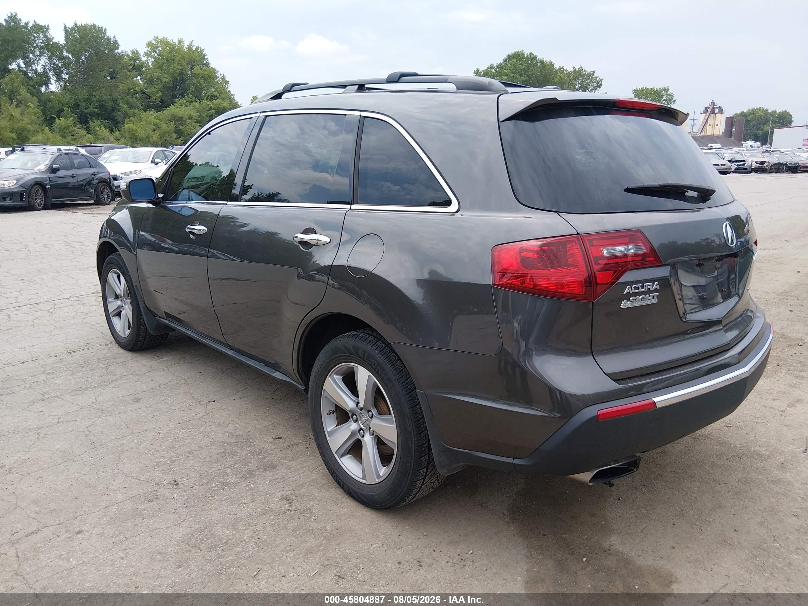 2012 Acura Mdx   Gray vin: 2HNYD2H28CH527285