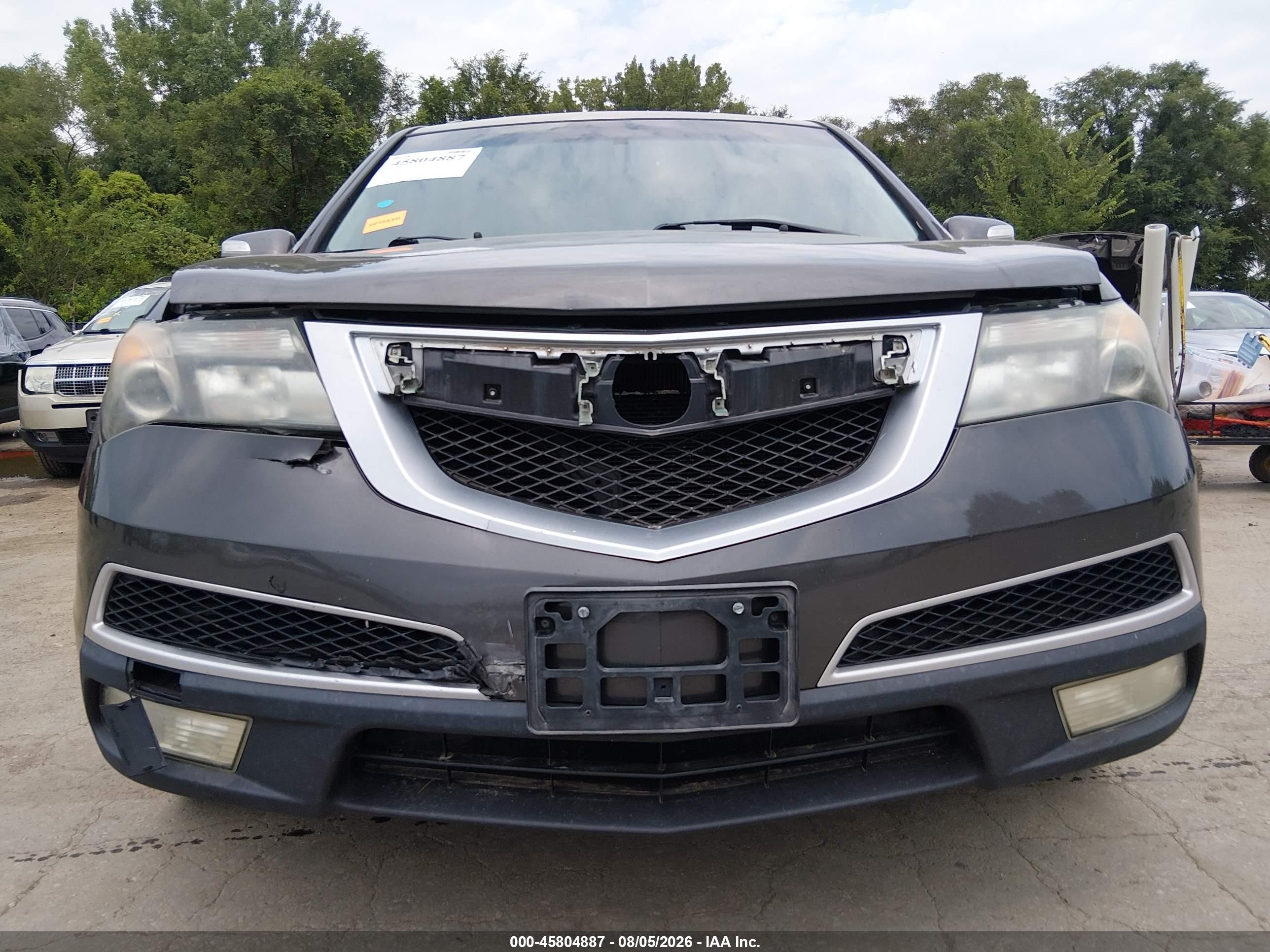 2012 Acura Mdx   Gray vin: 2HNYD2H28CH527285