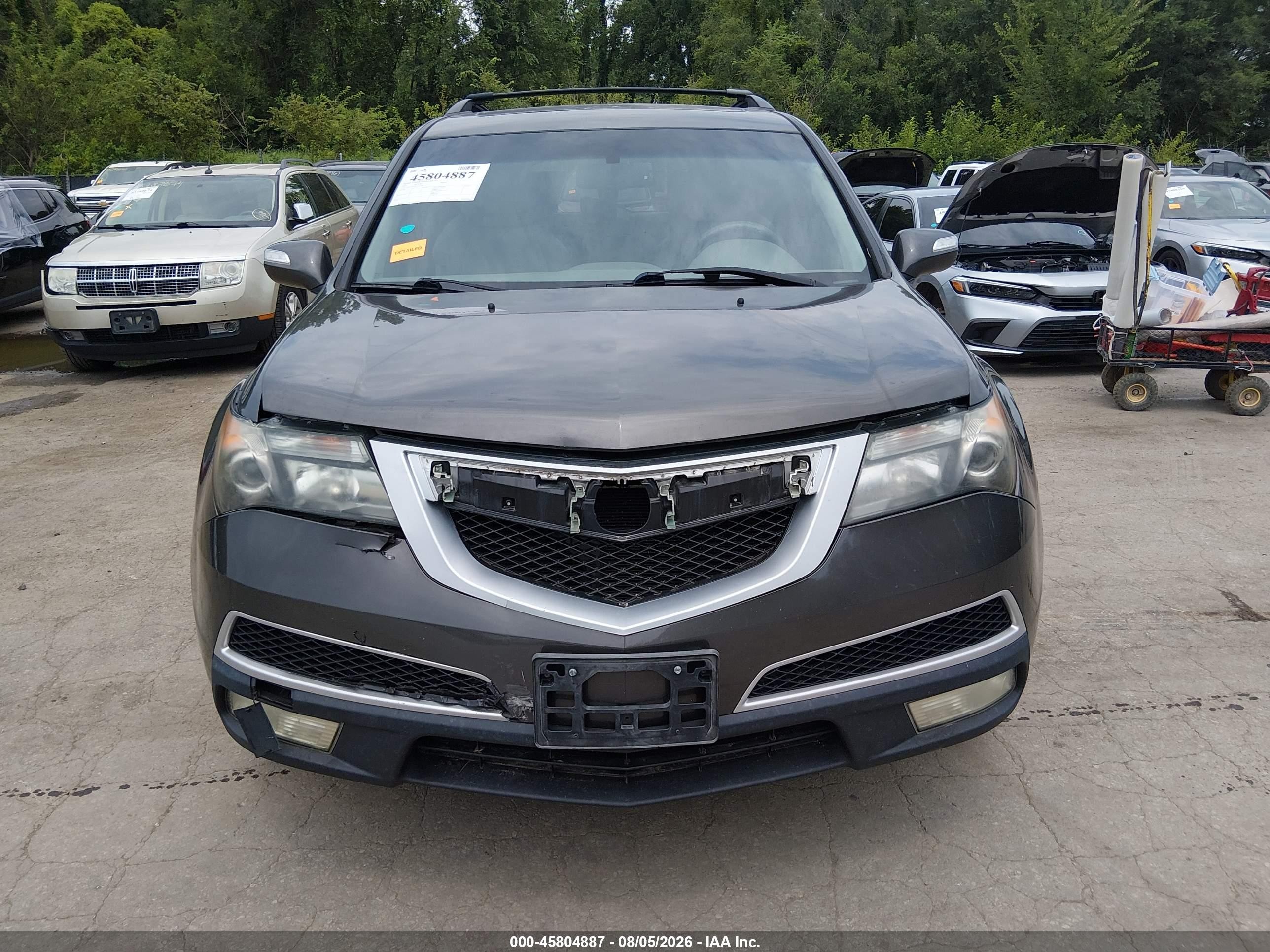 2012 Acura Mdx   Gray vin: 2HNYD2H28CH527285