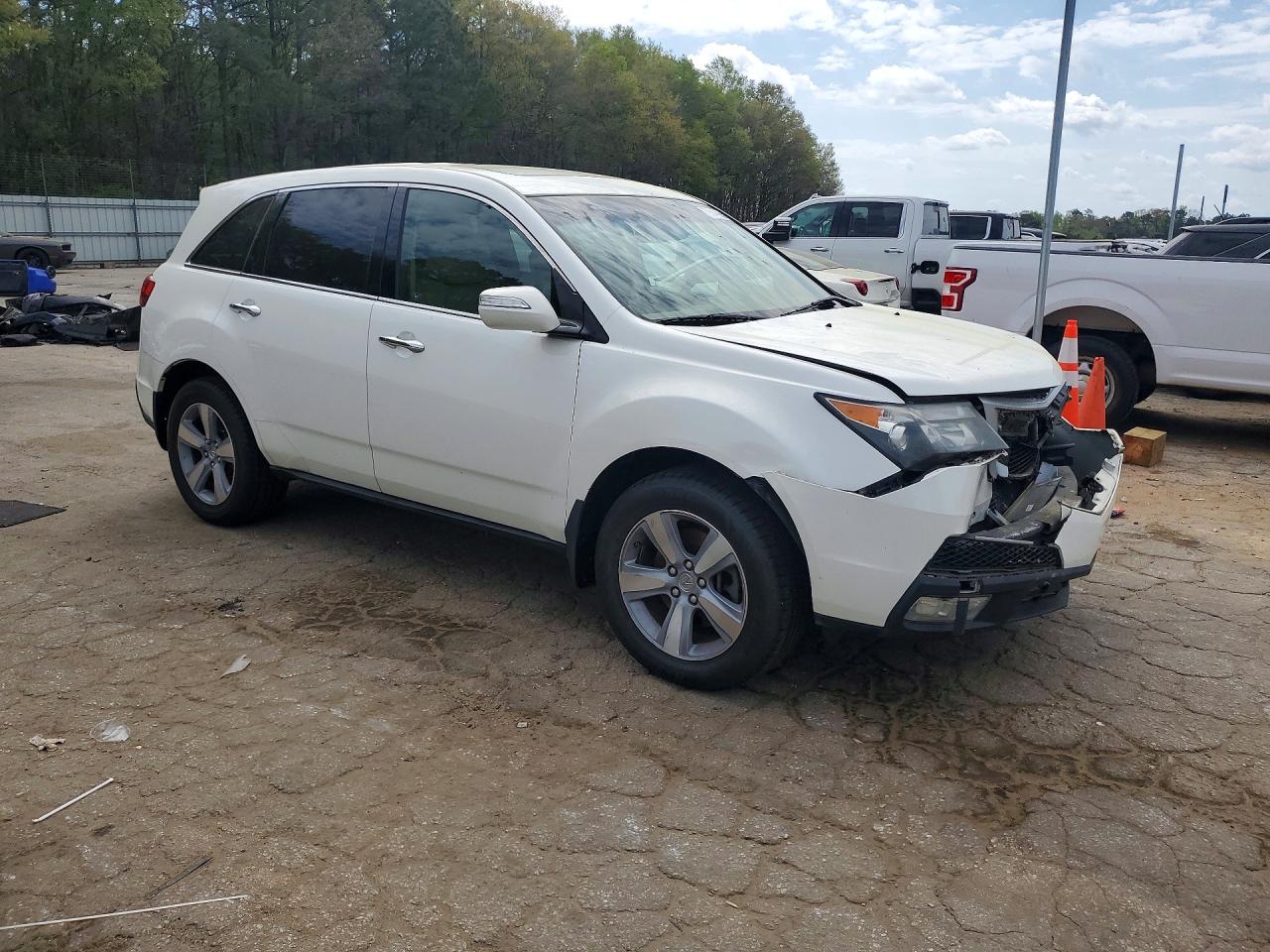 2012 Acura Mdx White vin: 2HNYD2H28CH530428