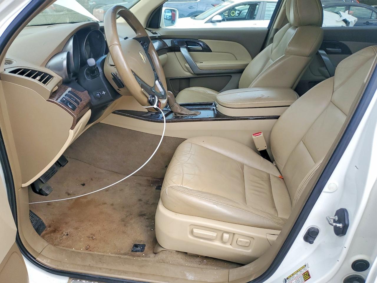 2012 Acura Mdx White vin: 2HNYD2H28CH530428