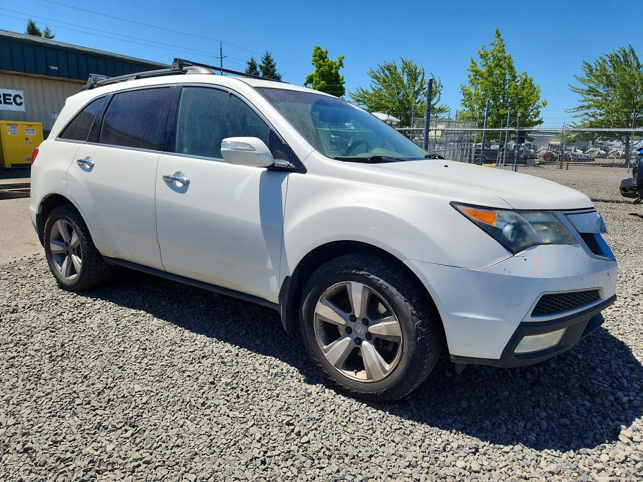 2012 Acura Mdx White vin: 2HNYD2H28CH537489