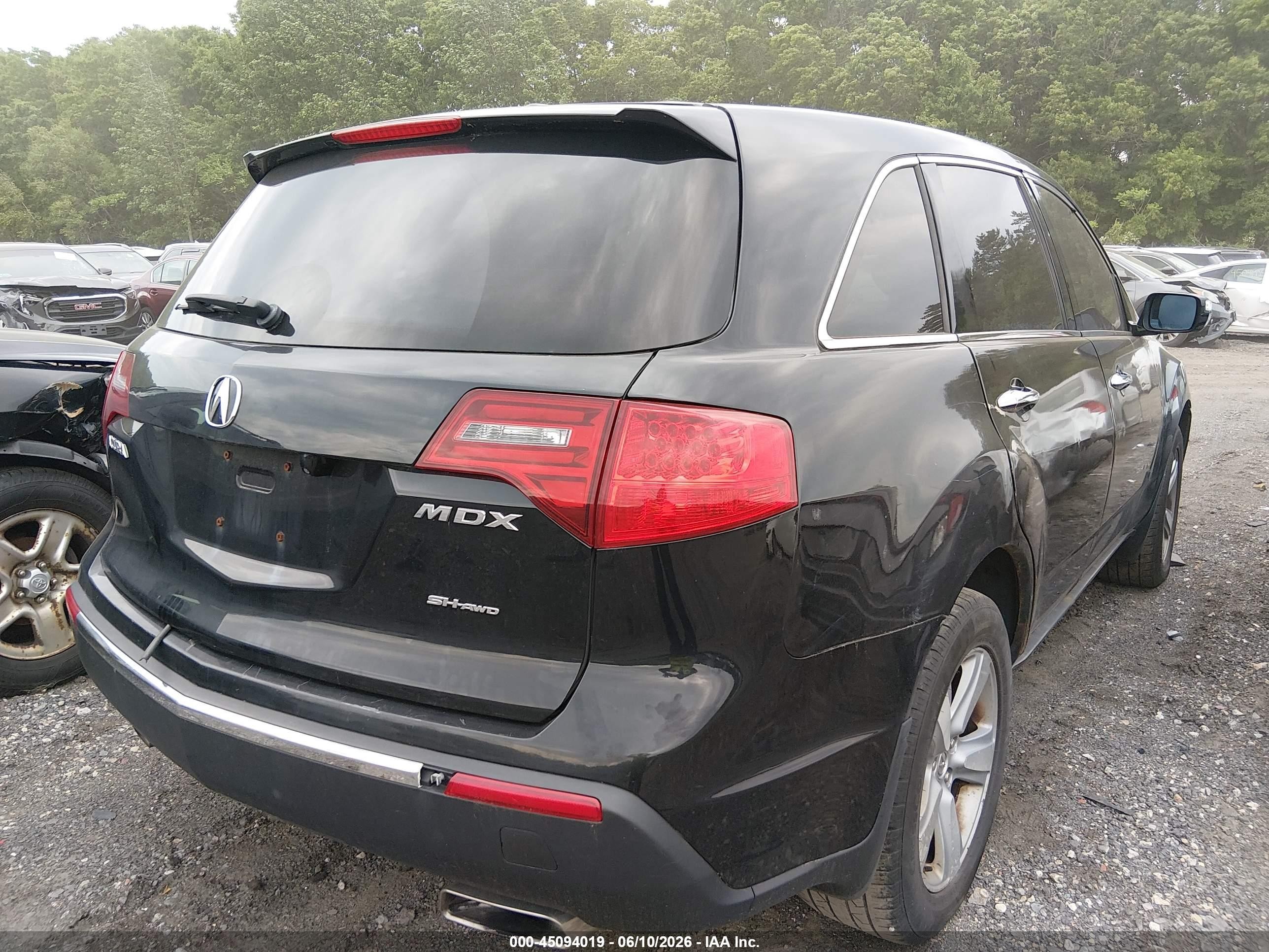 2012 Acura Mdx   Black vin: 2HNYD2H28CH545964
