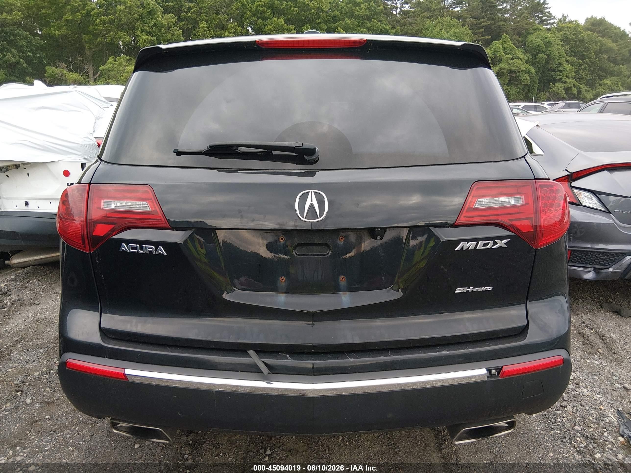 2012 Acura Mdx   Black vin: 2HNYD2H28CH545964