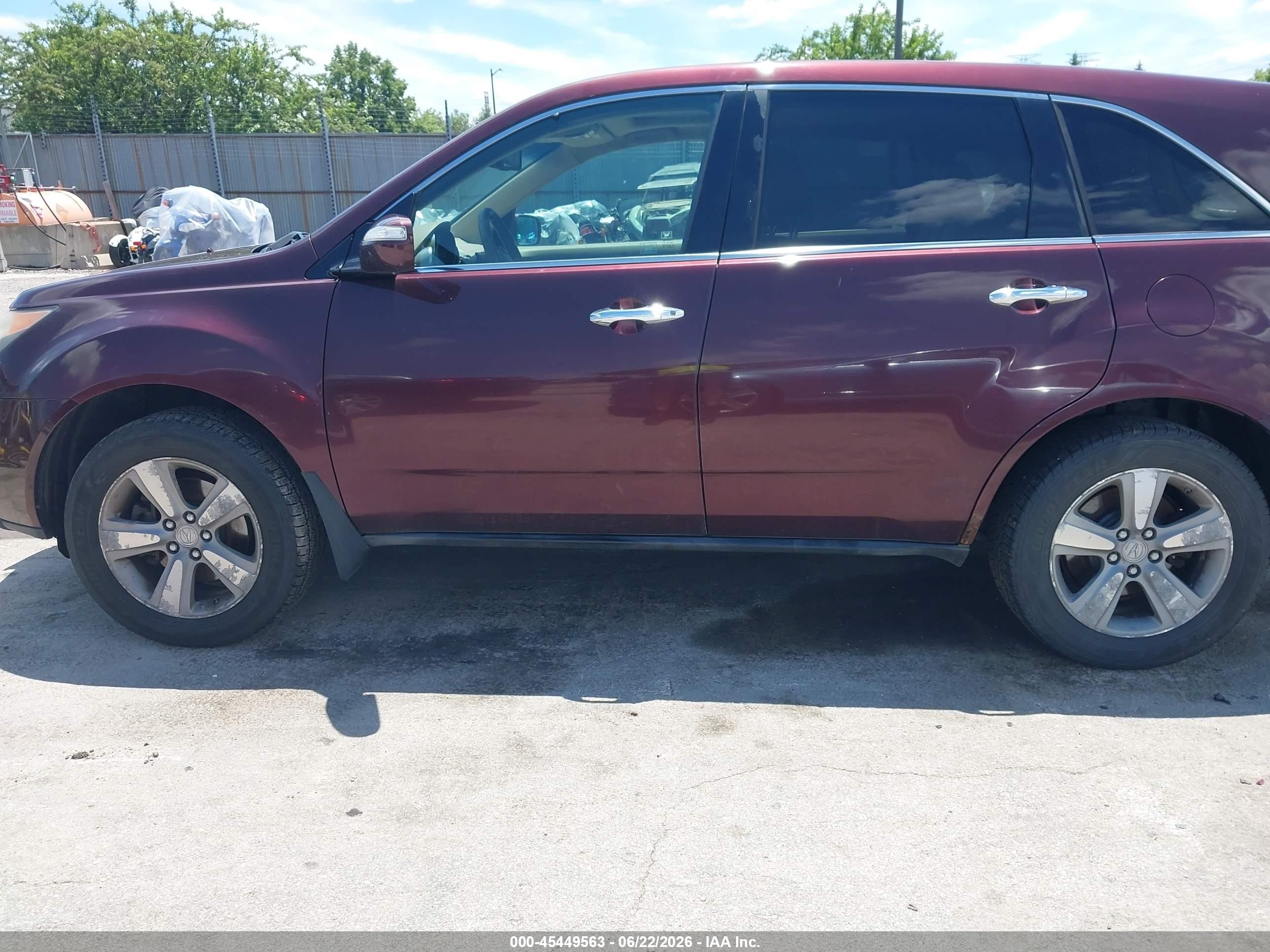 2010 Acura Mdx   Maroon vin: 2HNYD2H29AH509259