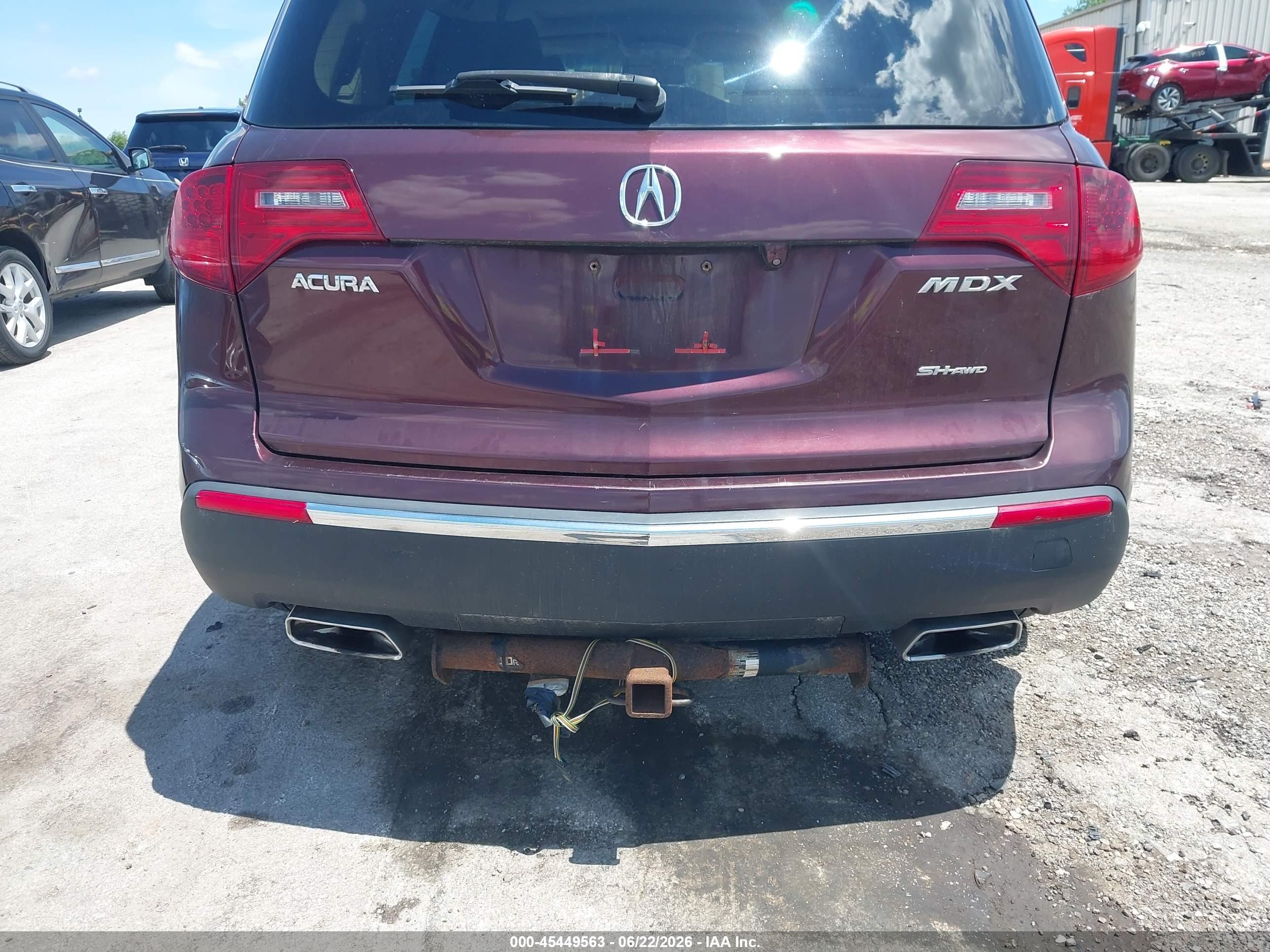 2010 Acura Mdx   Maroon vin: 2HNYD2H29AH509259