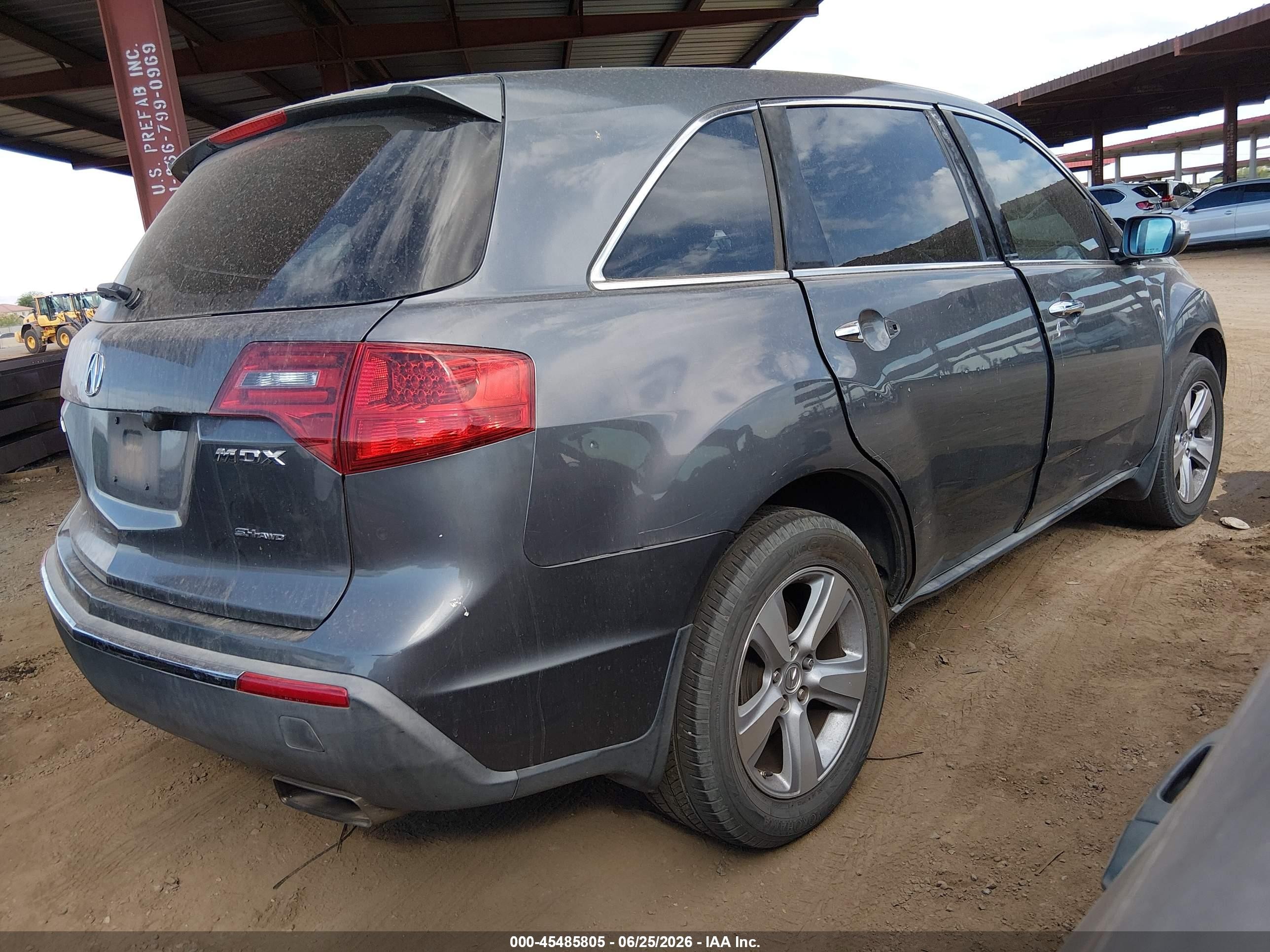 2011 Acura Mdx   Gray vin: 2HNYD2H29BH515127