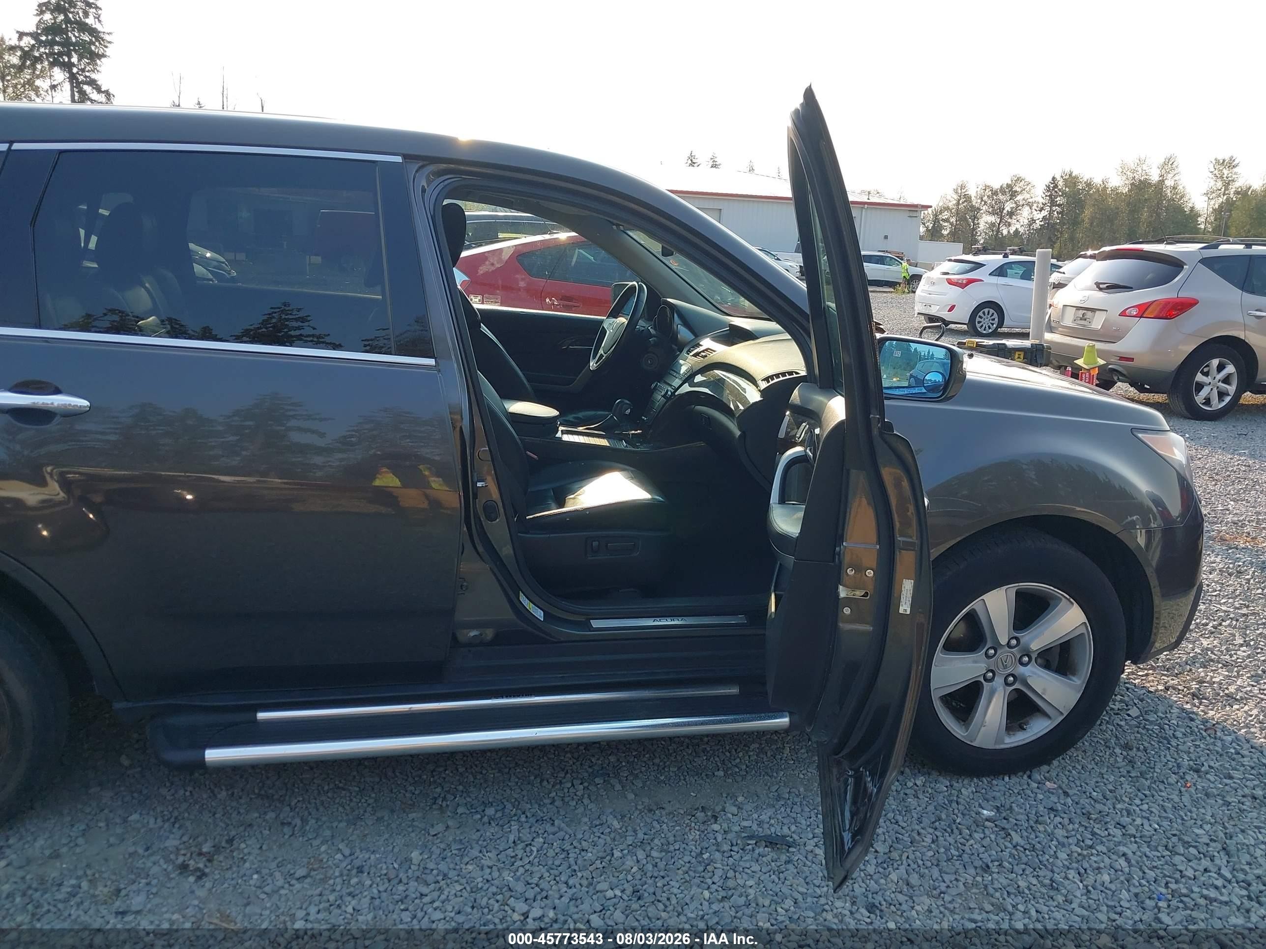 2012 Acura Mdx Gray vin: 2HNYD2H29CH003532