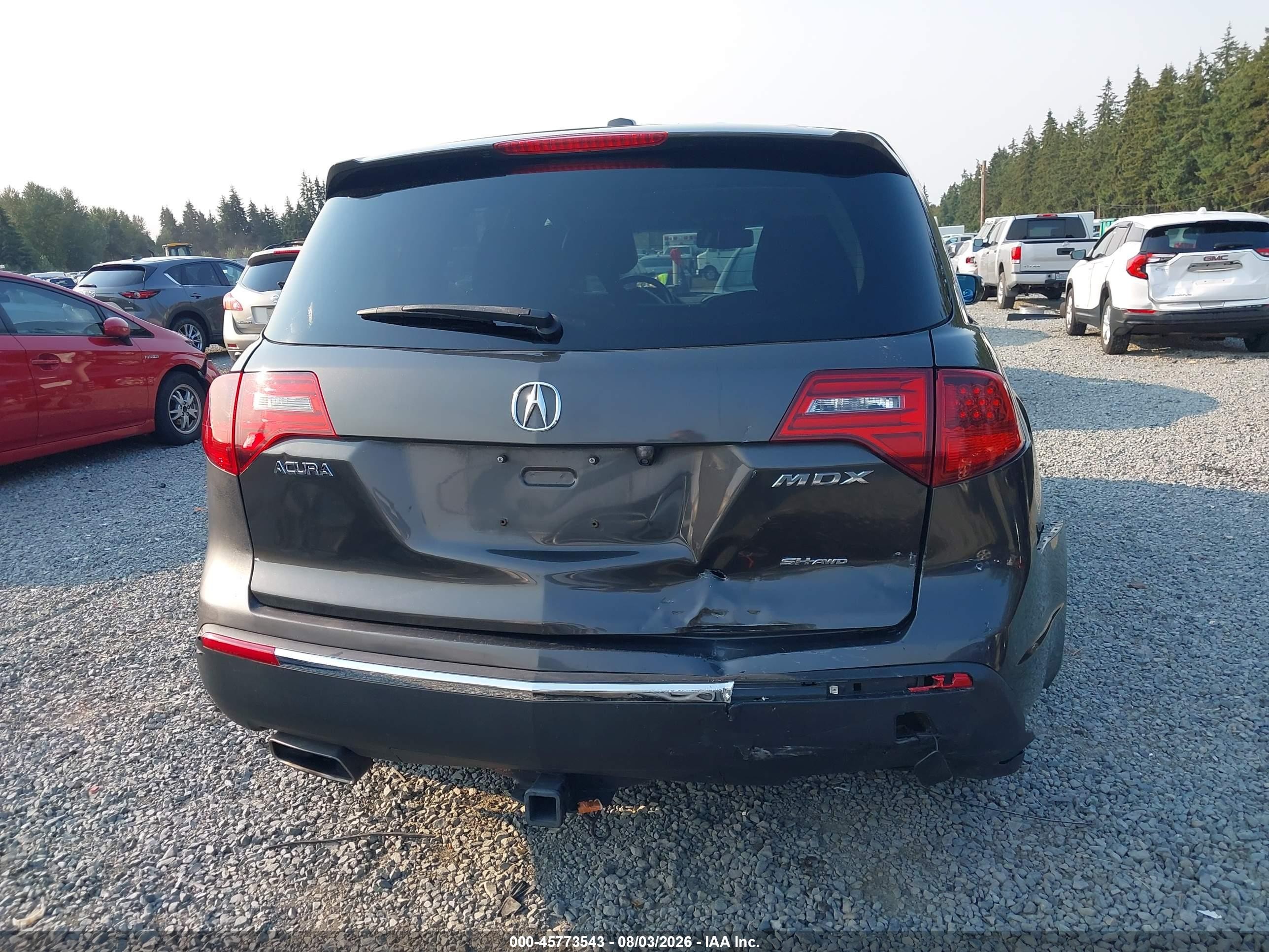 2012 Acura Mdx   Серый vin: 2HNYD2H29CH003532