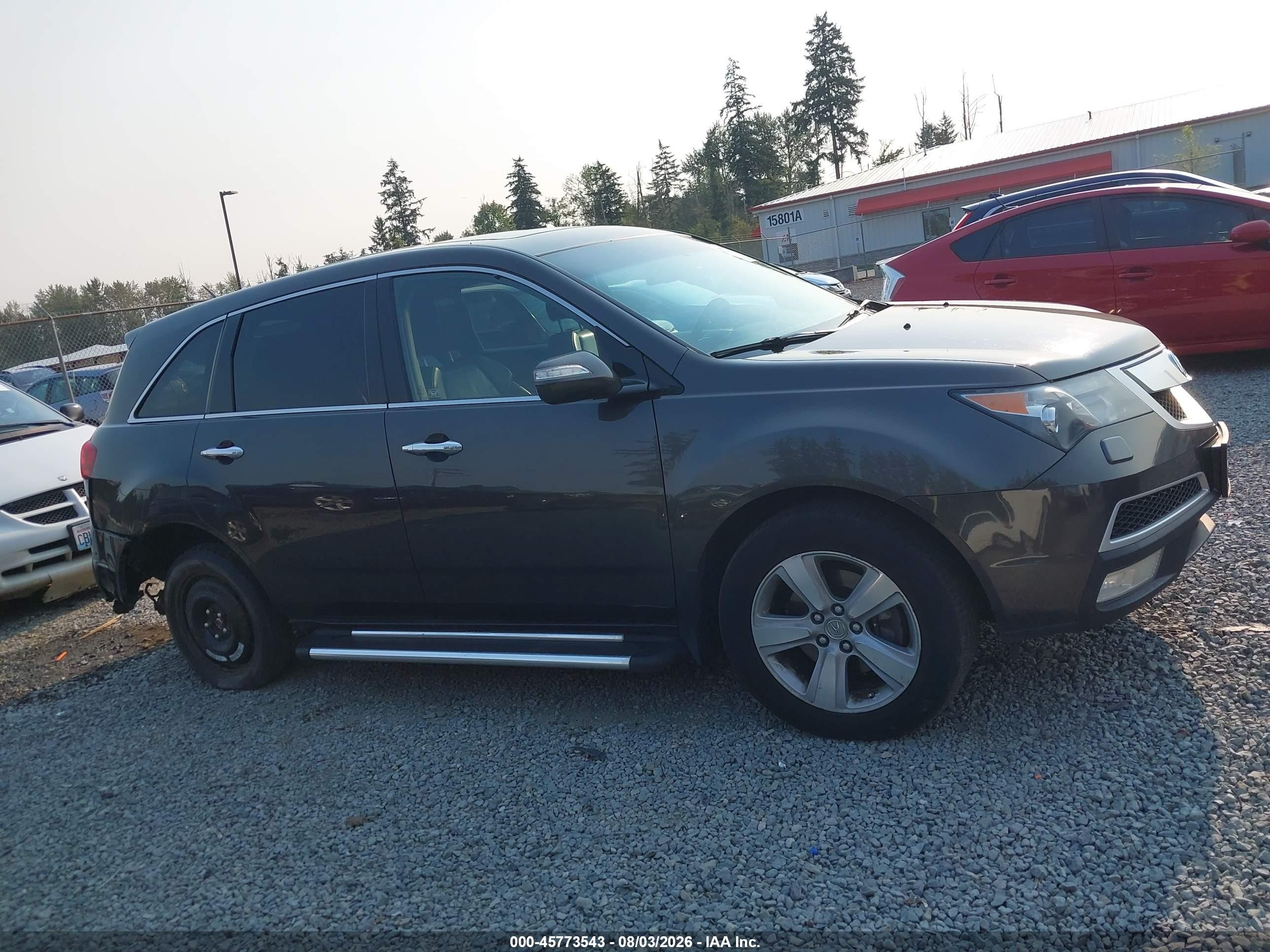 2012 Acura Mdx   Серый vin: 2HNYD2H29CH003532