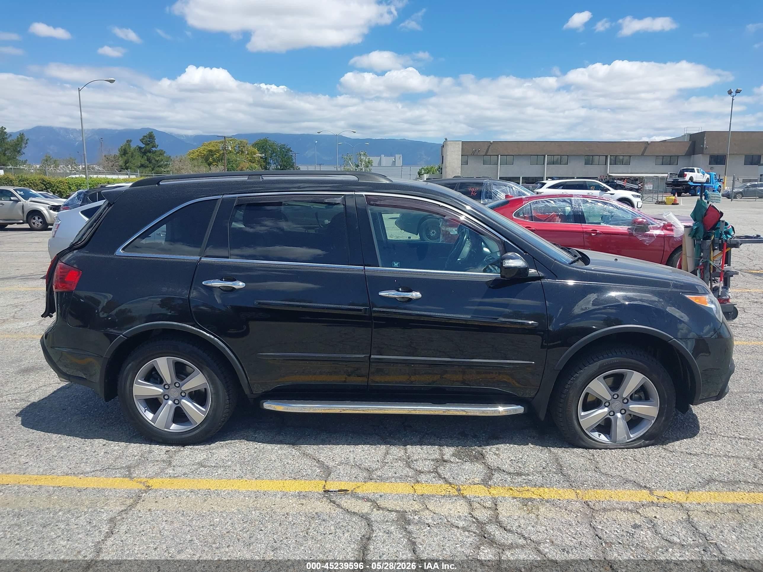 2012 Acura Mdx   Черный vin: 2HNYD2H29CH505571