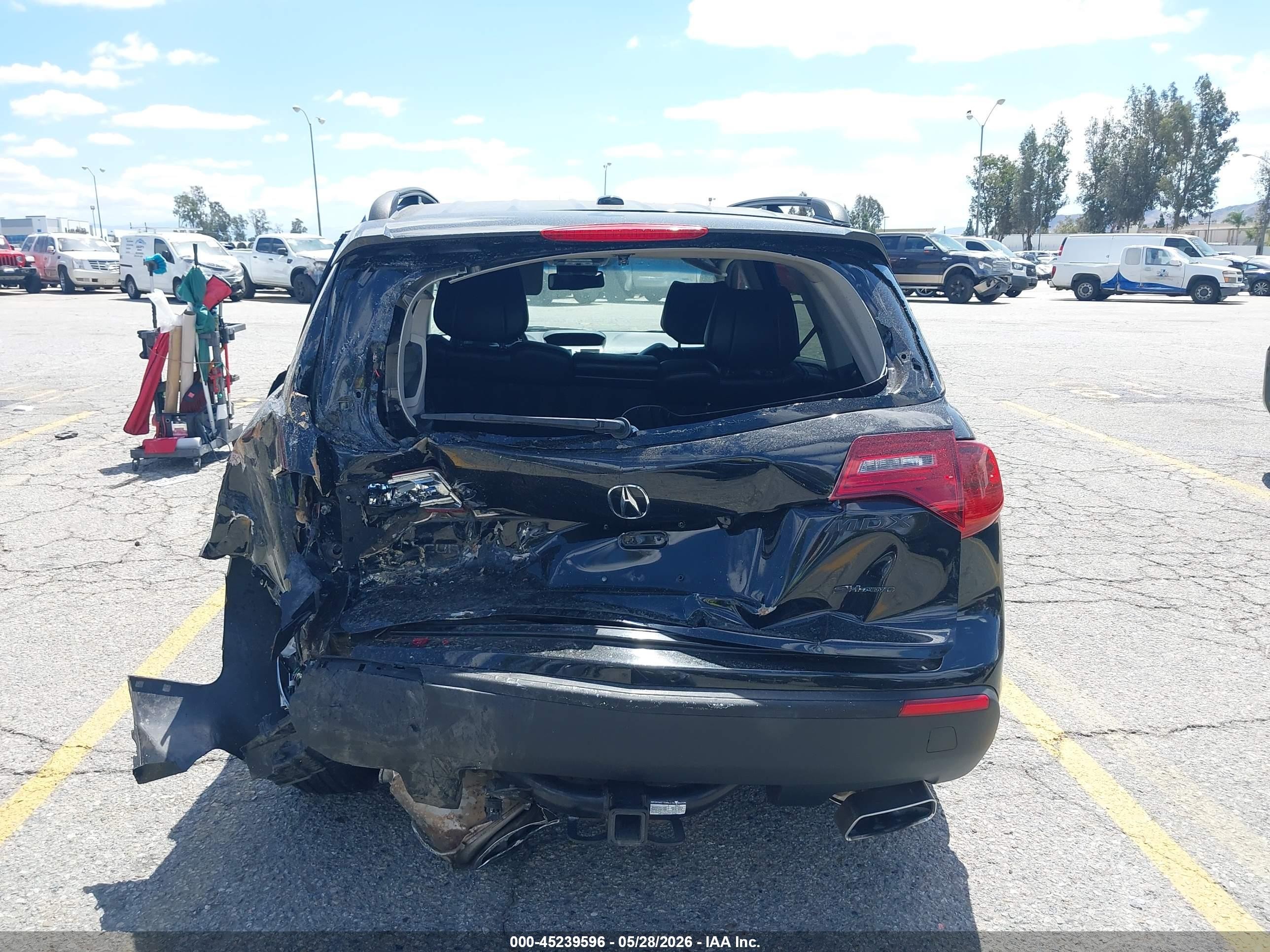 2012 Acura Mdx   Черный vin: 2HNYD2H29CH505571