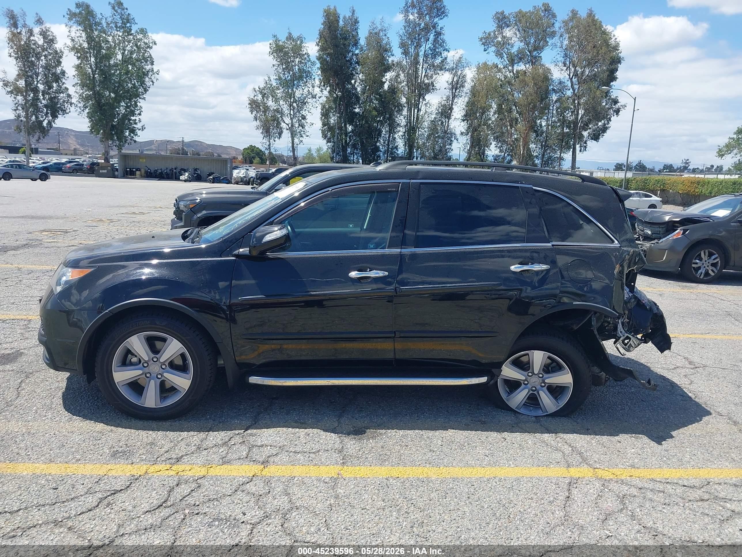 2012 Acura Mdx   Черный vin: 2HNYD2H29CH505571
