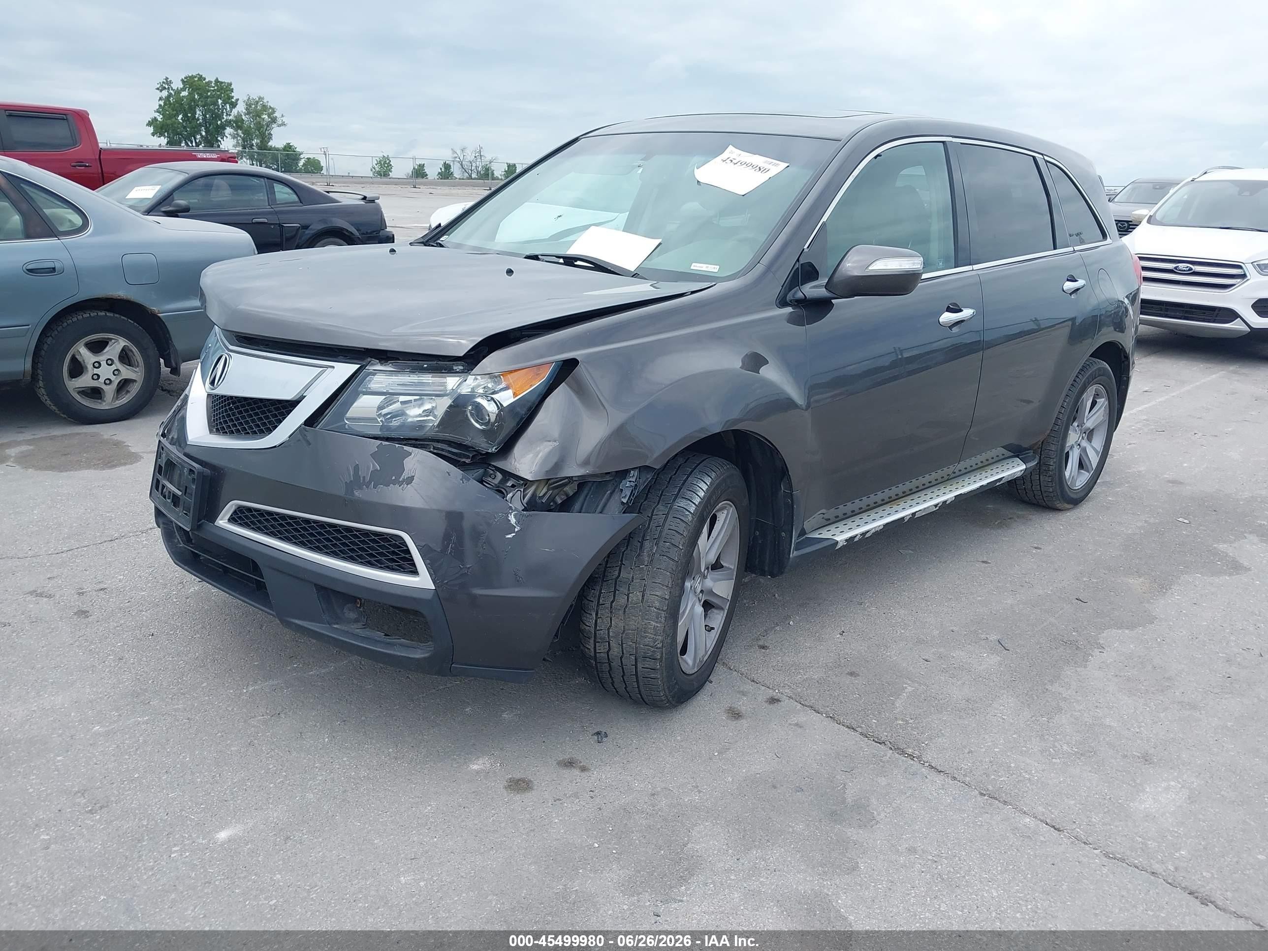 2012 Acura Mdx   Gray vin: 2HNYD2H29CH507210