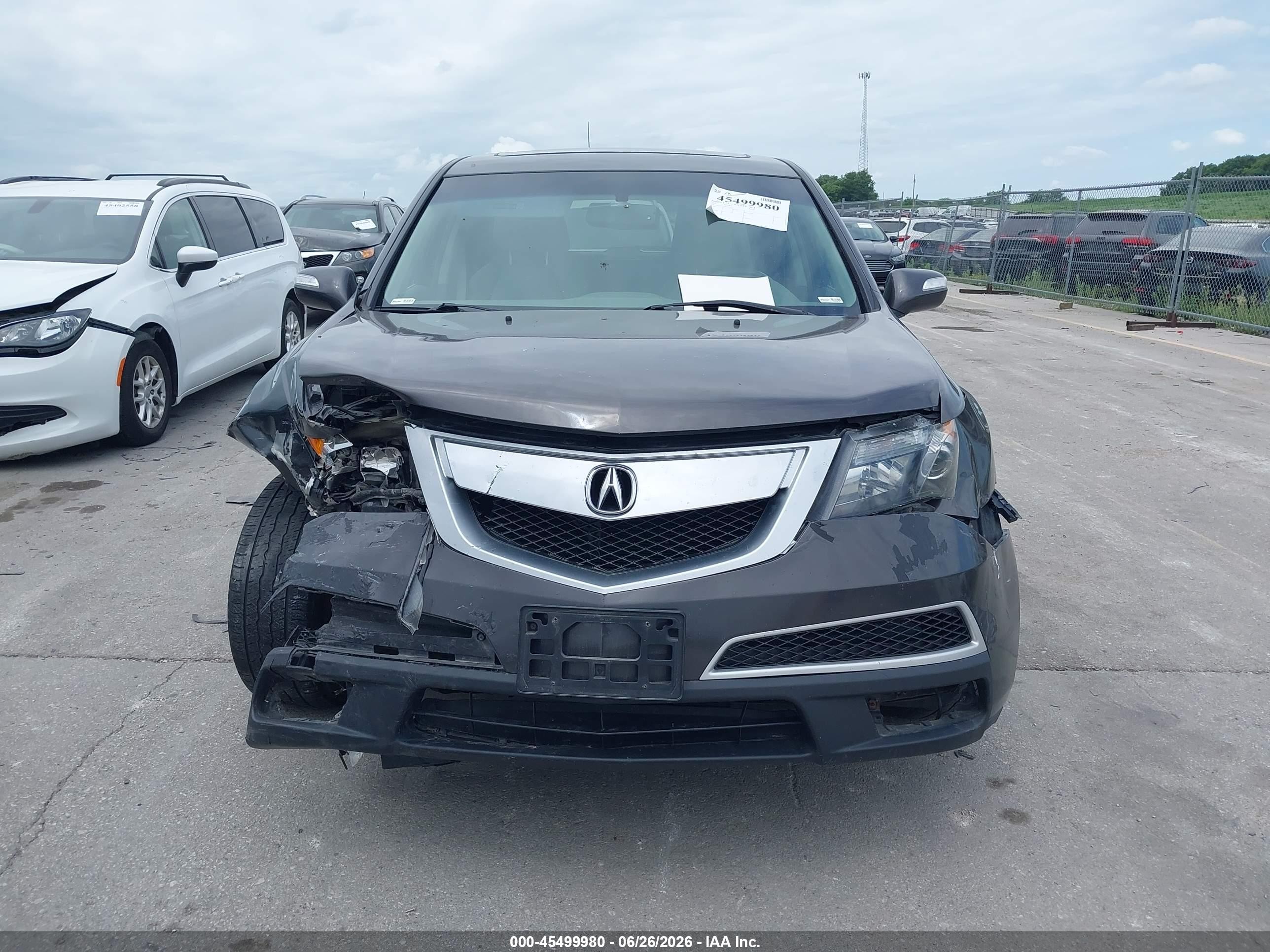 2012 Acura Mdx   Gray vin: 2HNYD2H29CH507210