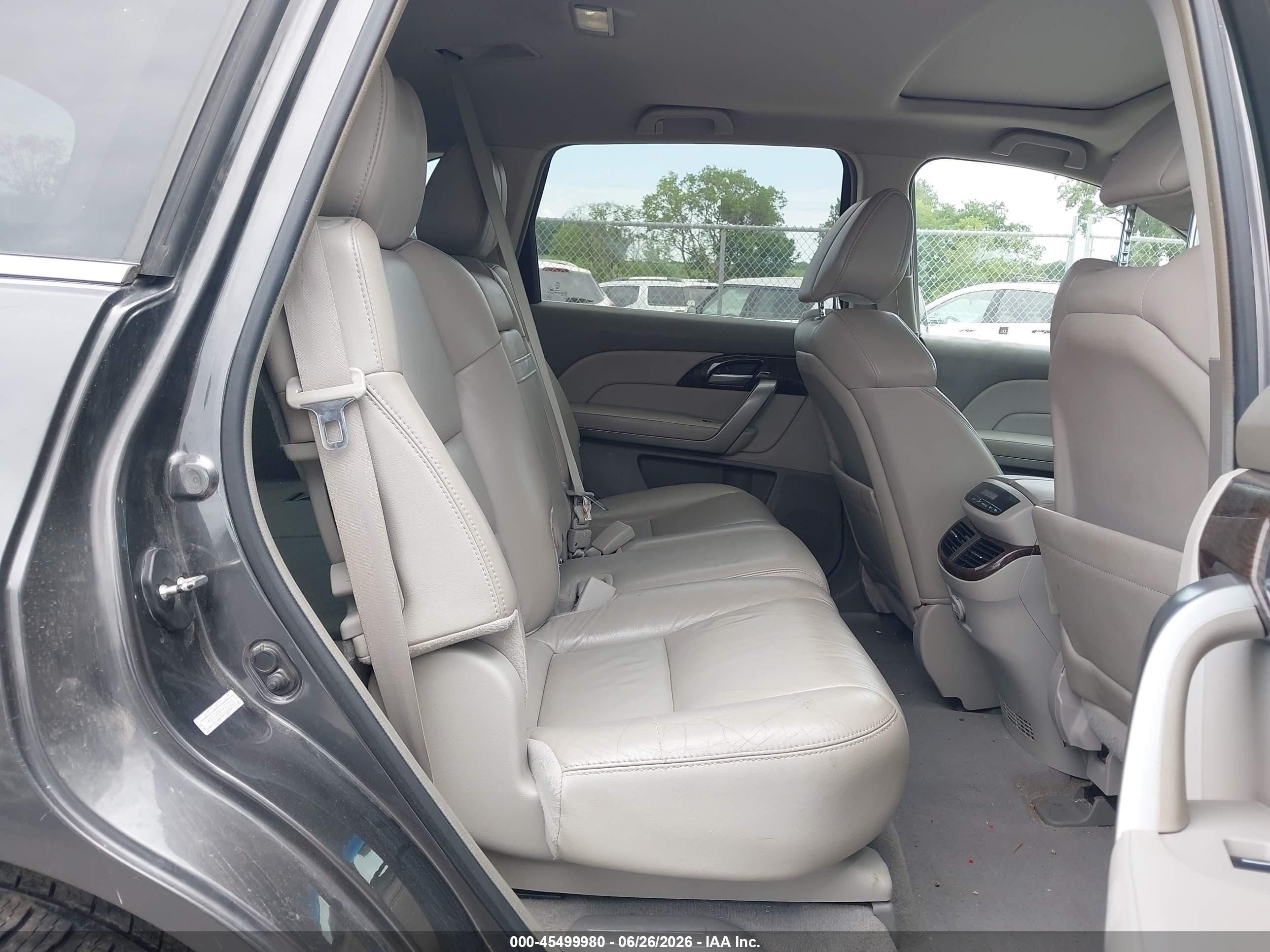 2012 Acura Mdx   Gray vin: 2HNYD2H29CH507210