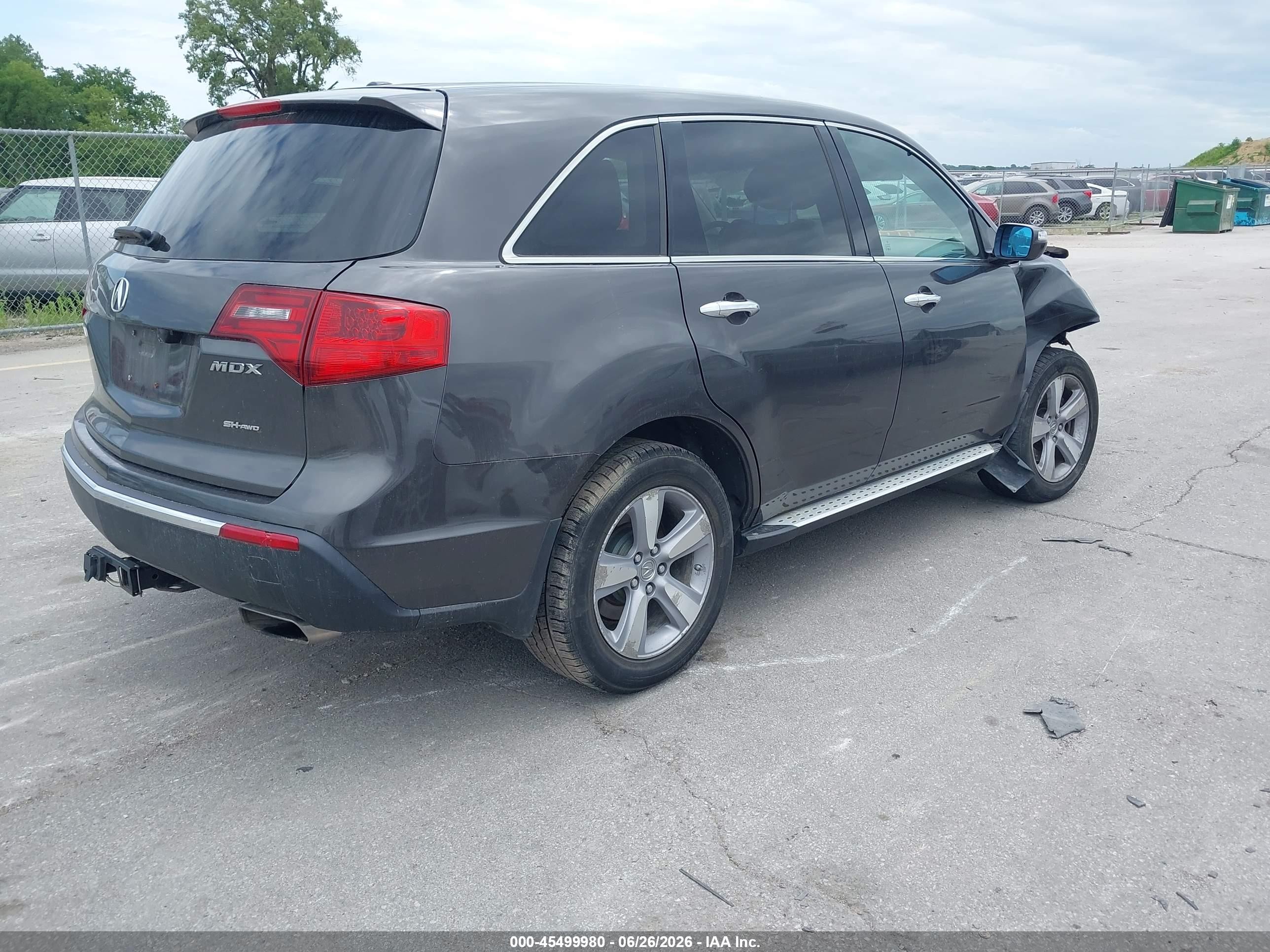2012 Acura Mdx   Gray vin: 2HNYD2H29CH507210