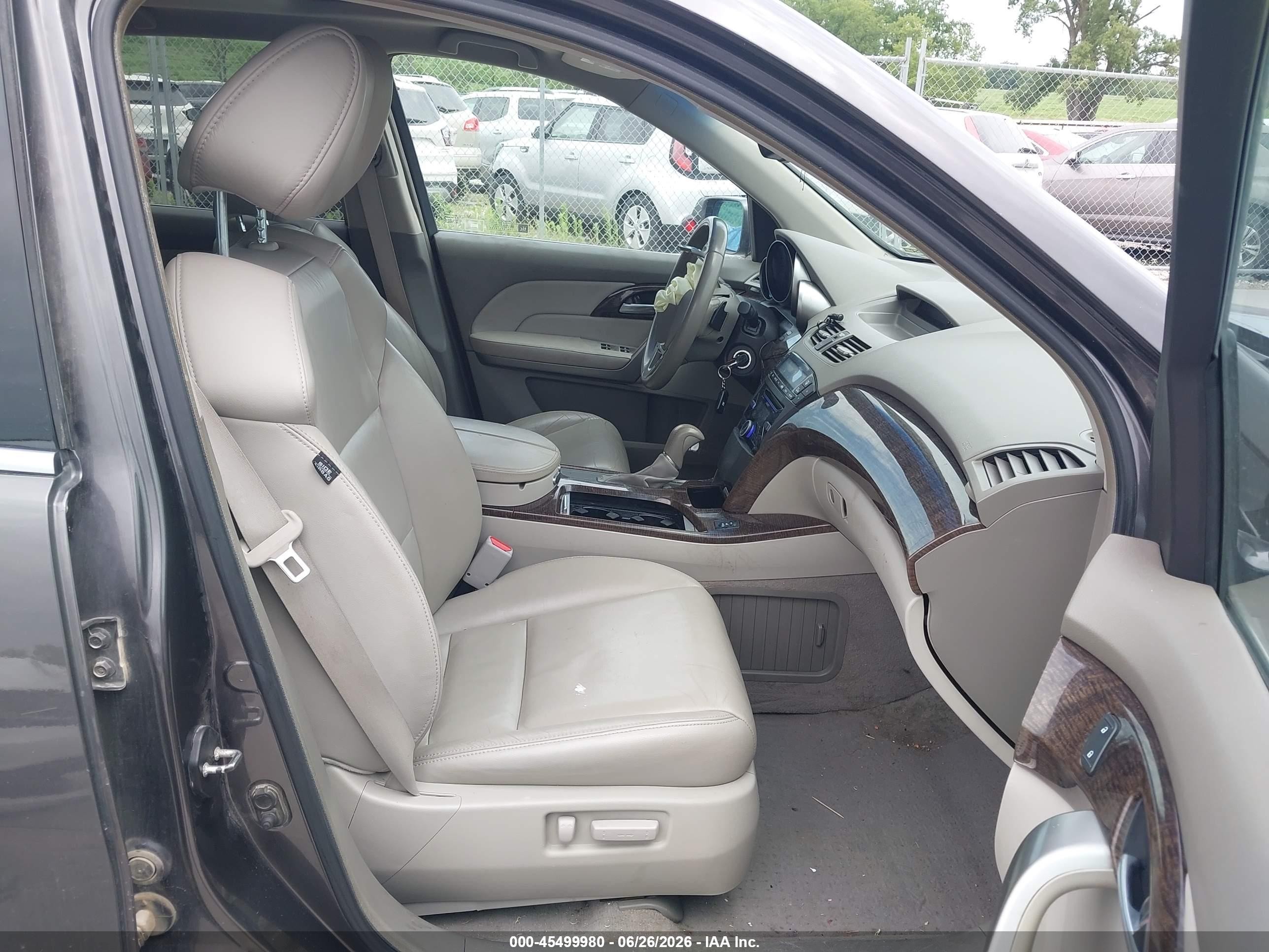 2012 Acura Mdx   Gray vin: 2HNYD2H29CH507210
