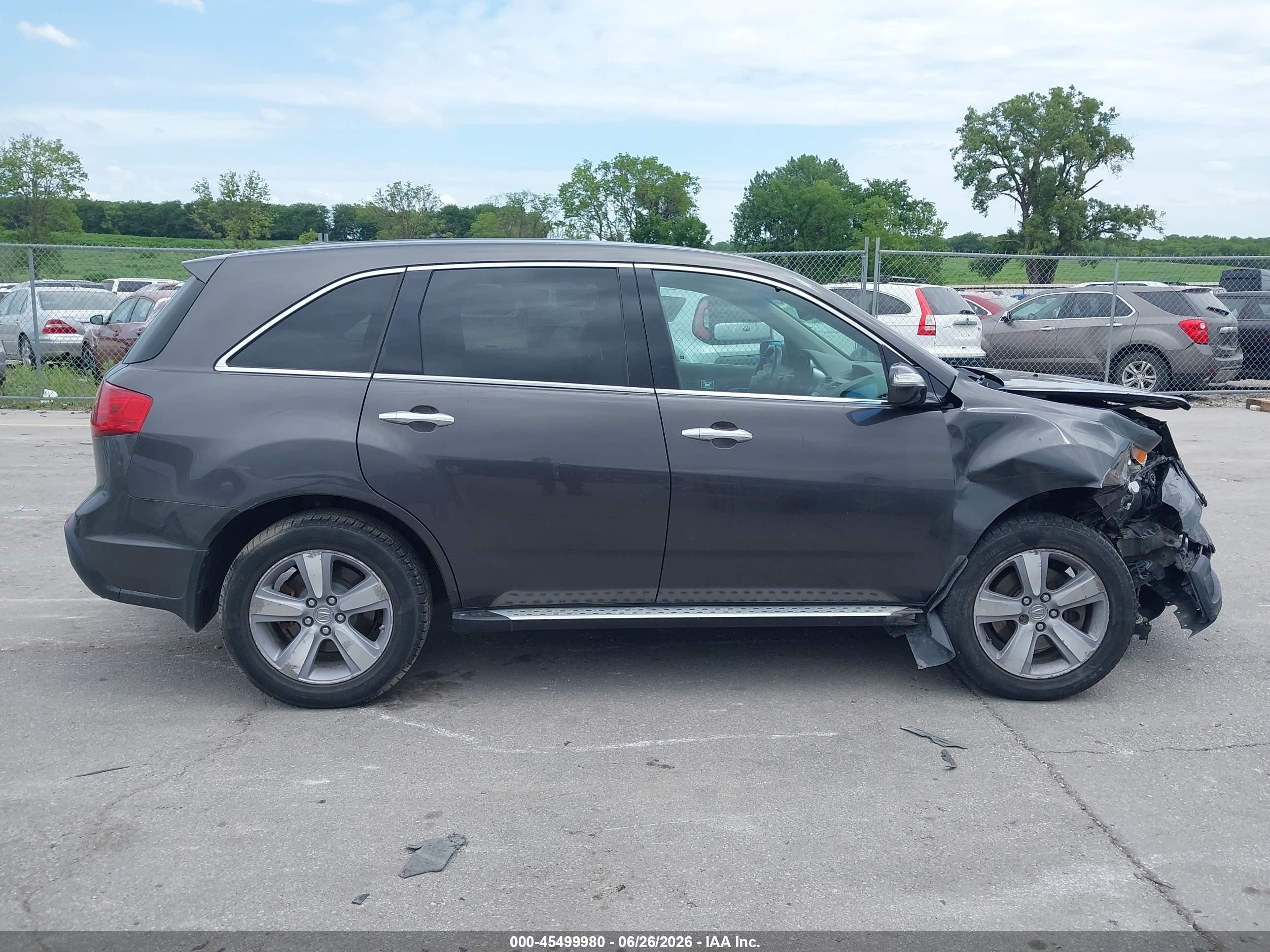 2012 Acura Mdx   Gray vin: 2HNYD2H29CH507210