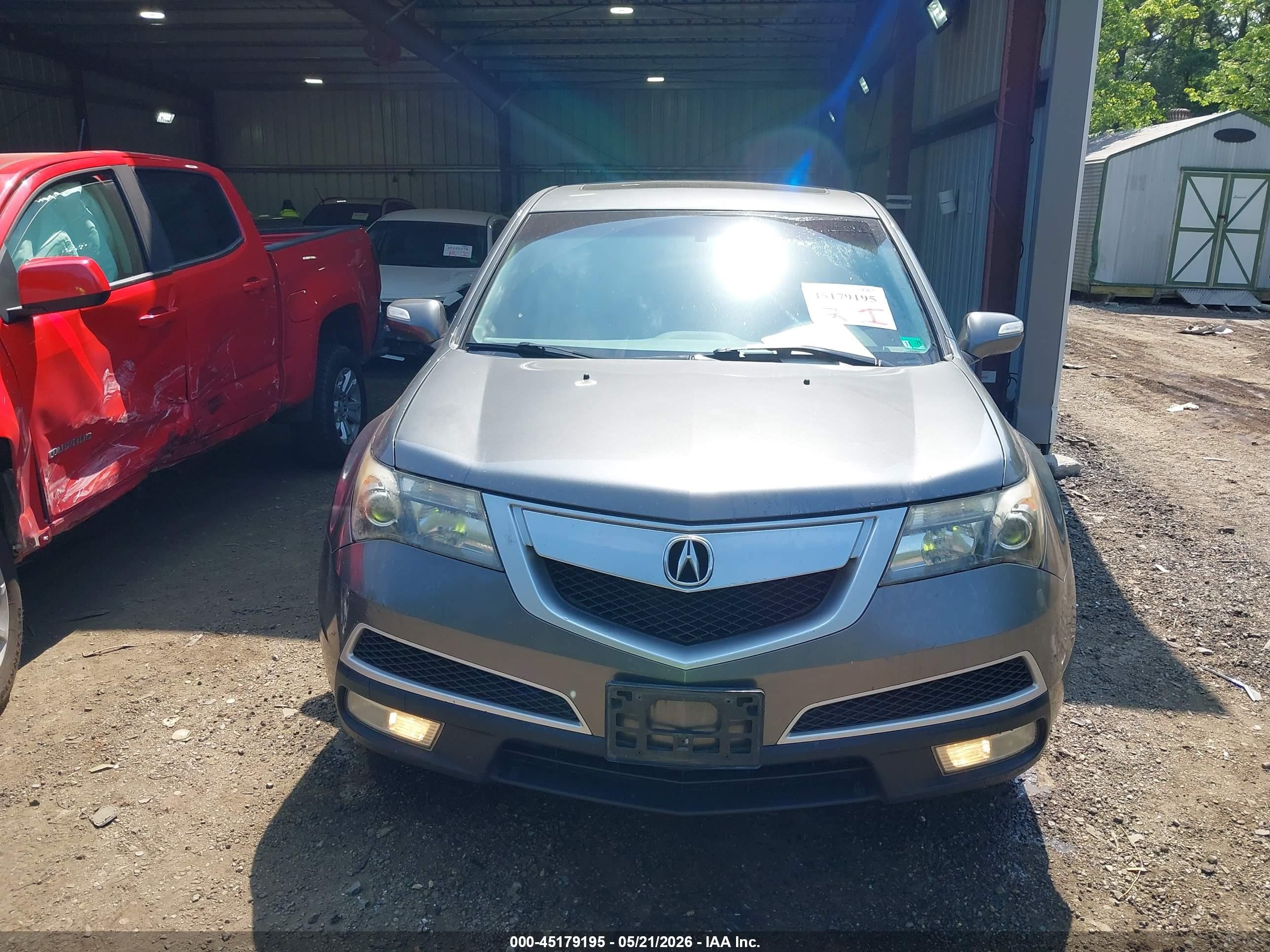 2012 Acura Mdx   Gray vin: 2HNYD2H29CH513749