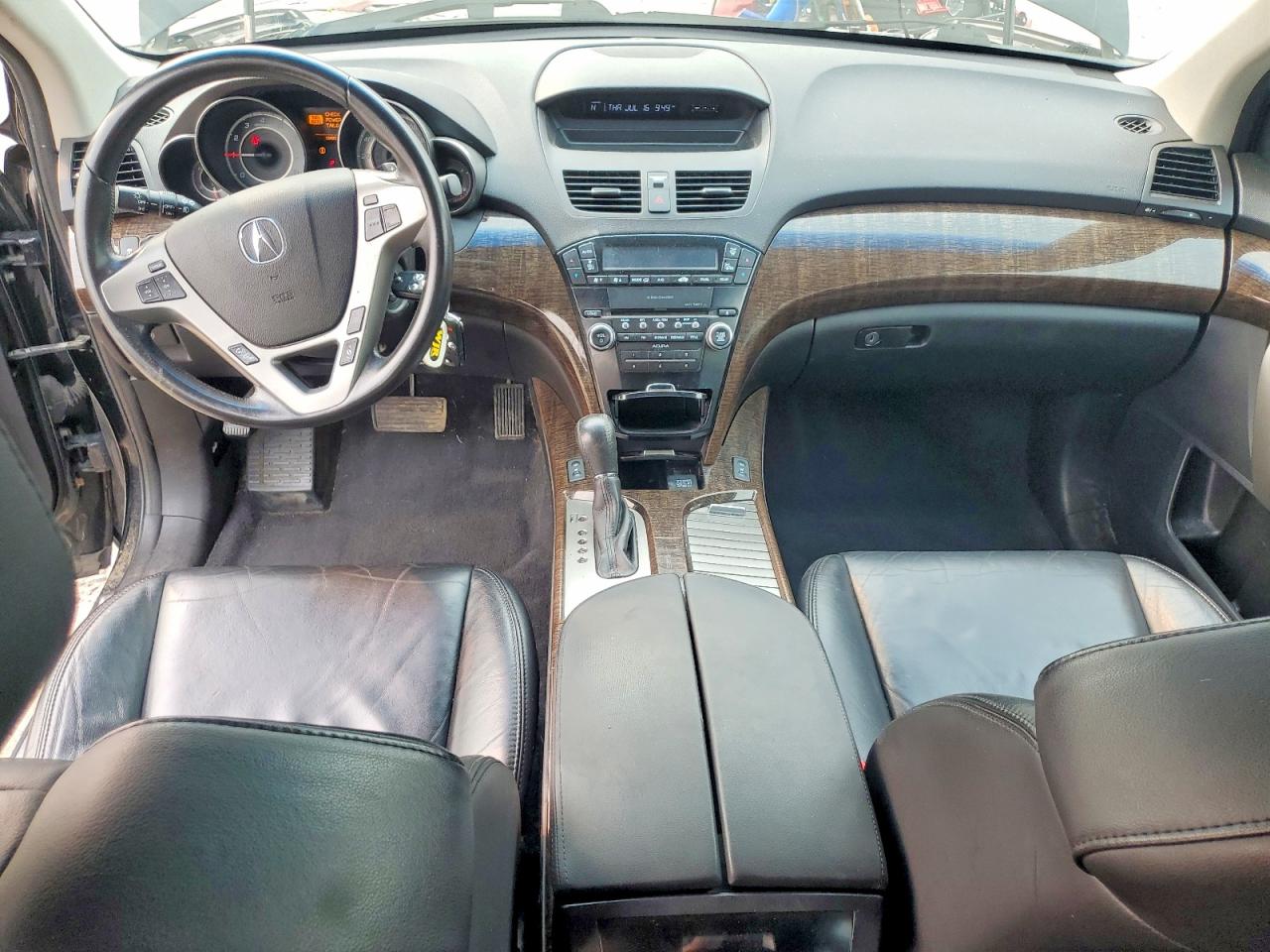 2012 Acura Mdx Черный vin: 2HNYD2H29CH518739