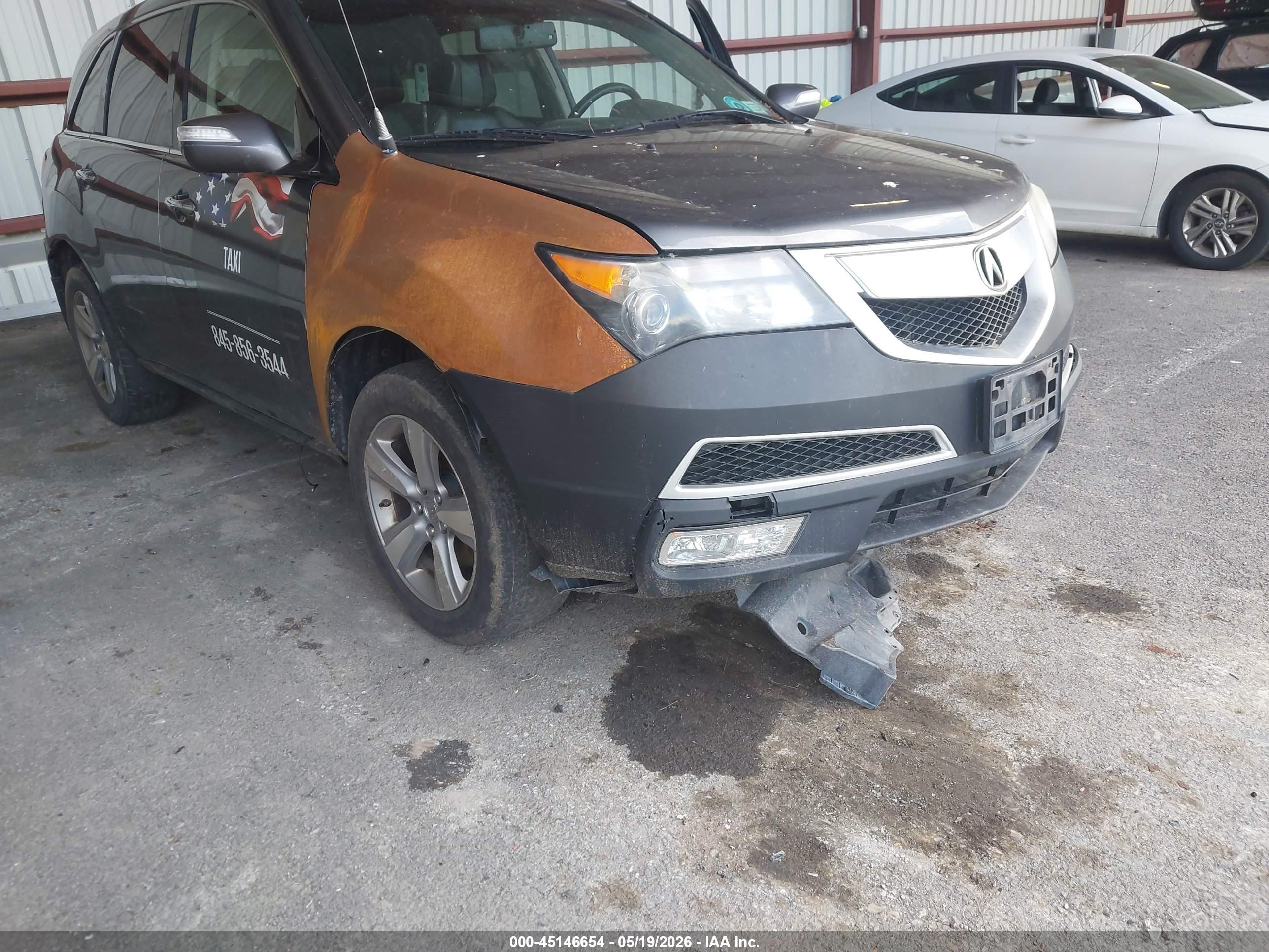 2012 Acura Mdx   Gray vin: 2HNYD2H29CH530549
