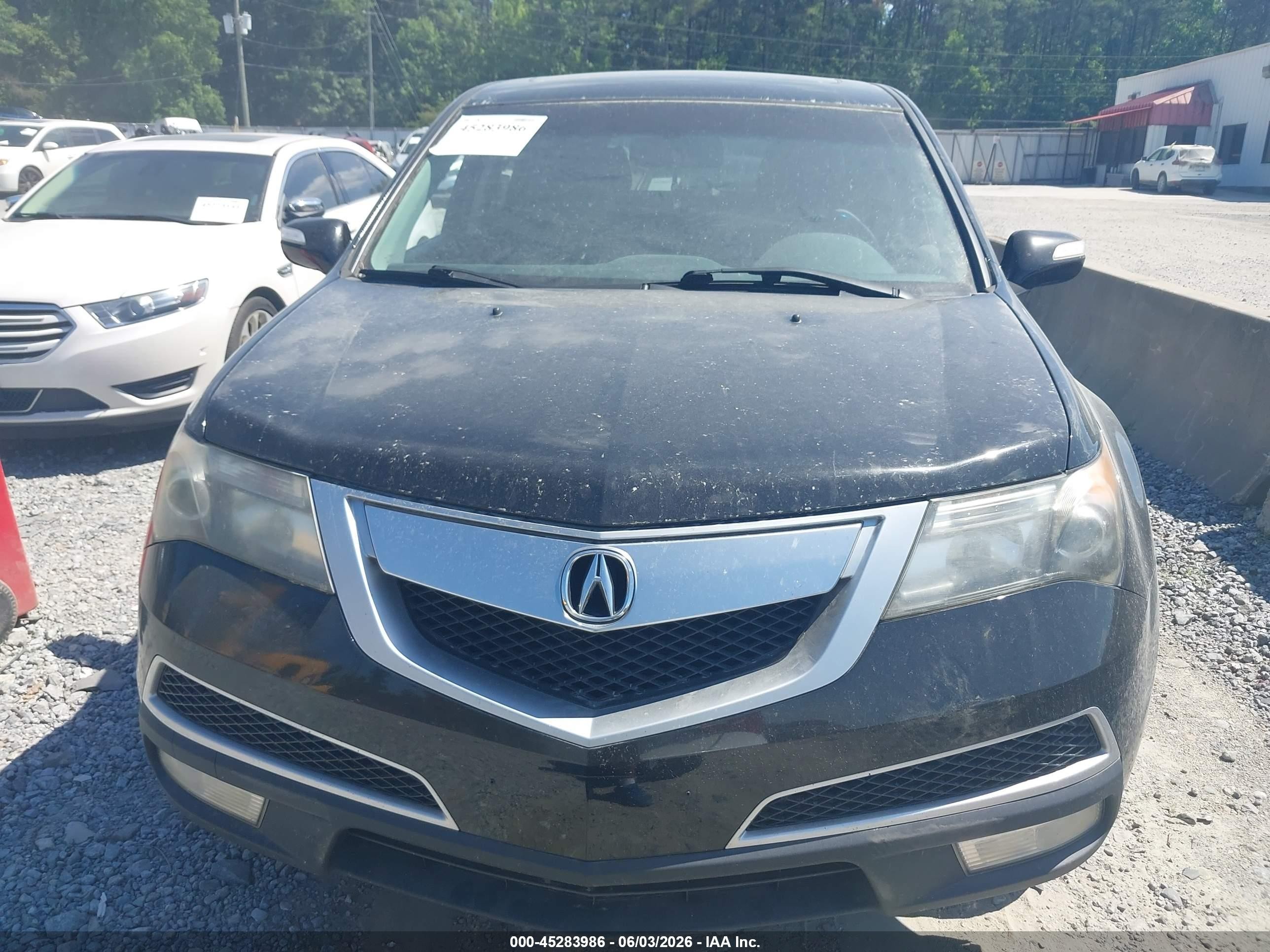 2012 Acura Mdx   Black vin: 2HNYD2H29CH533709
