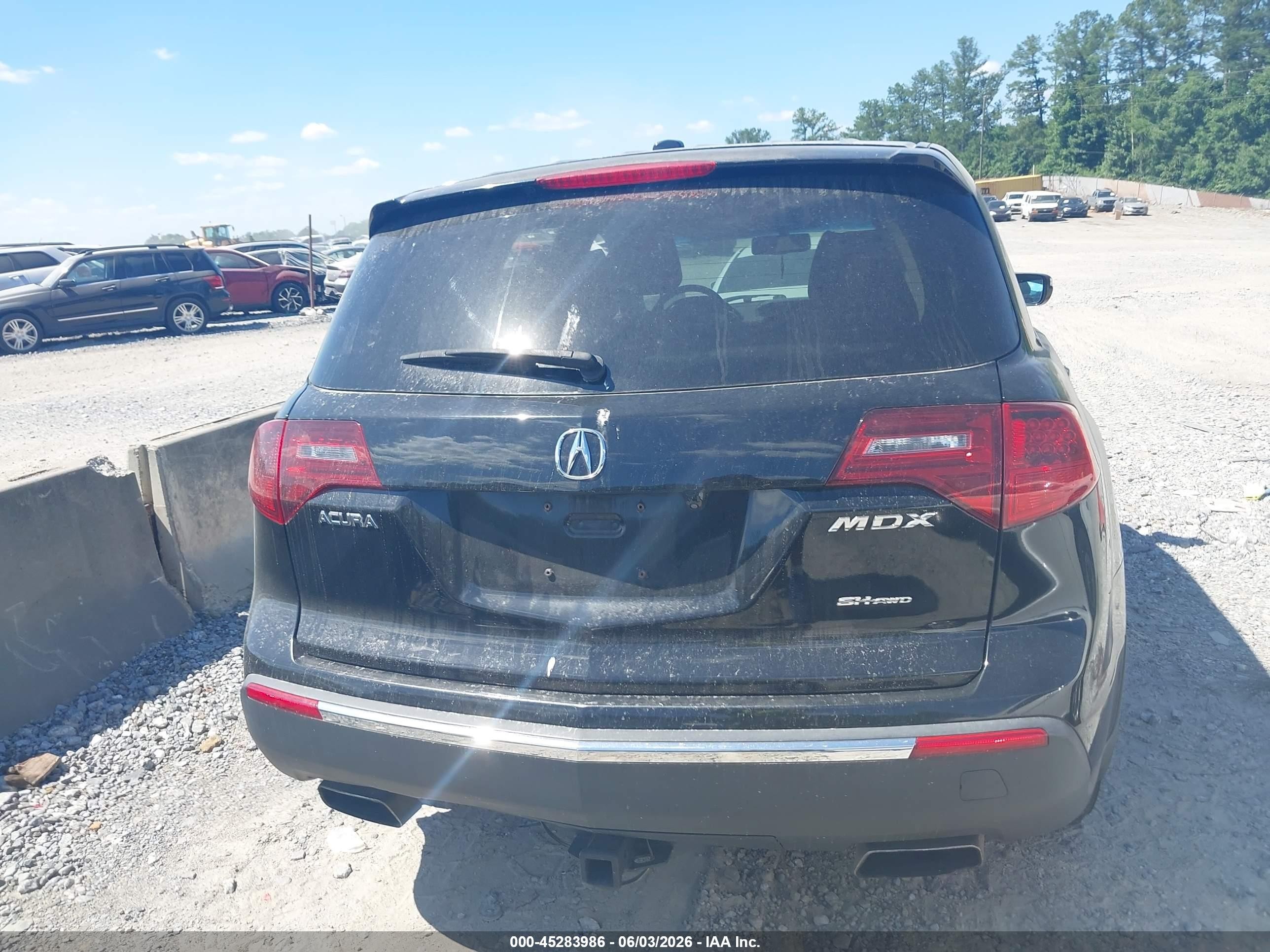 2012 Acura Mdx   Black vin: 2HNYD2H29CH533709