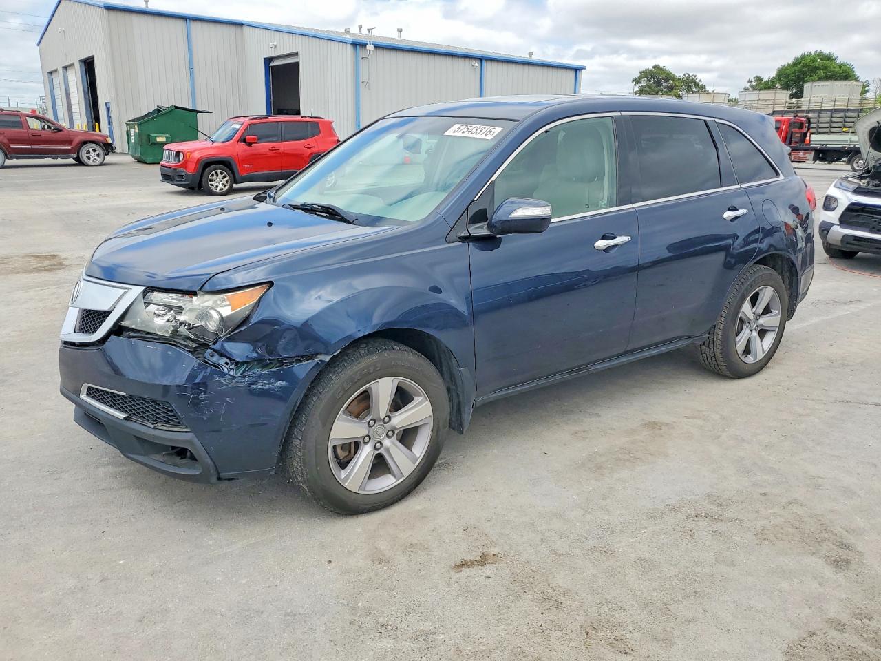 2012 Acura Mdx Blue vin: 2HNYD2H29CH540692
