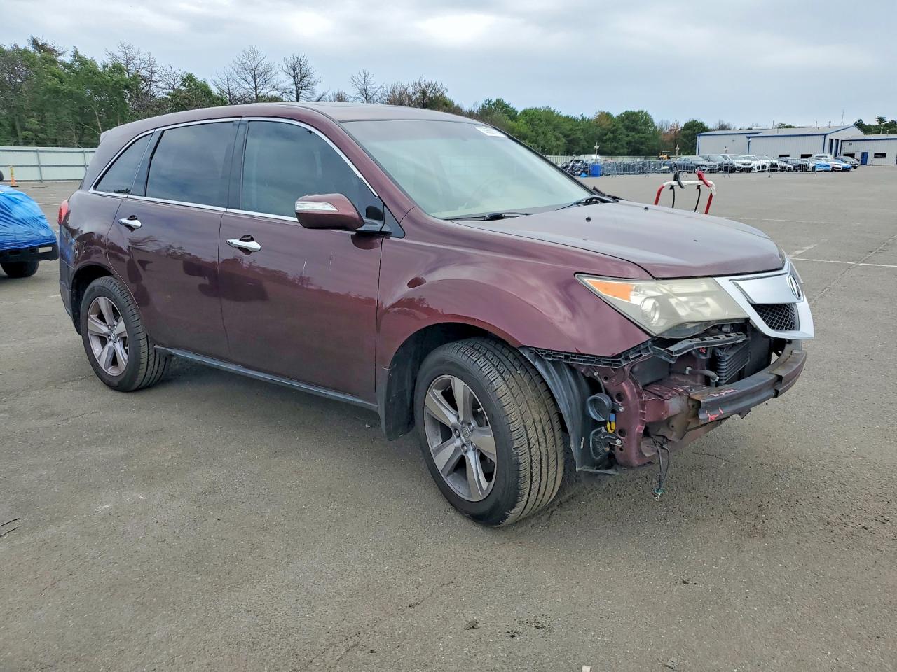 2013 Acura Mdx Burgundy vin: 2HNYD2H29DH505152