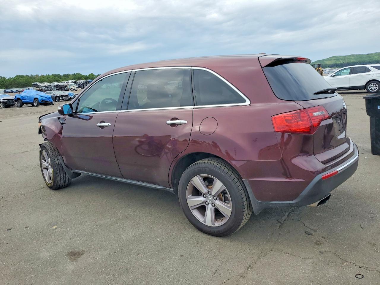 2013 Acura Mdx Burgundy vin: 2HNYD2H29DH505152