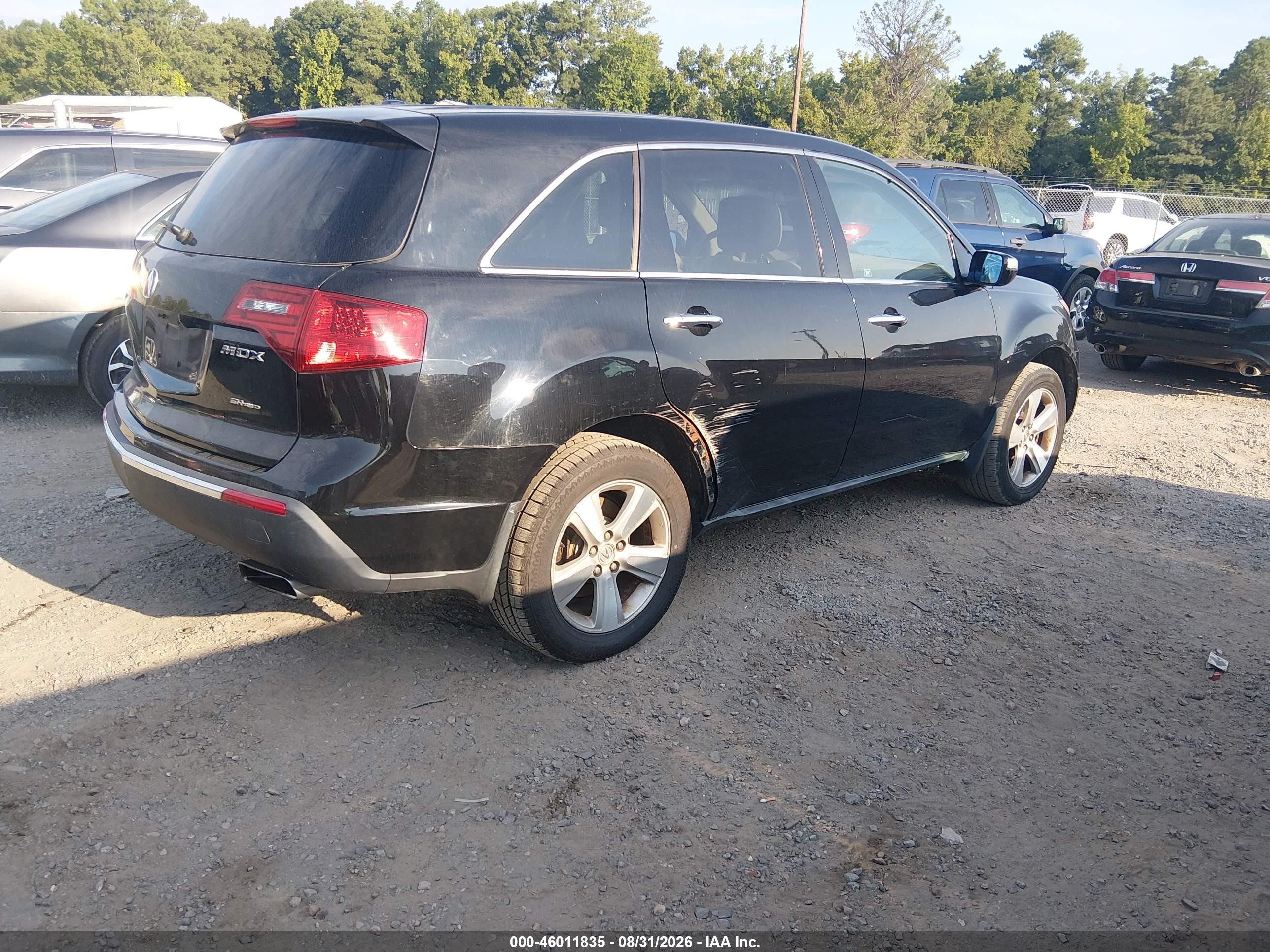 2010 Acura Mdx   Black vin: 2HNYD2H2XAH511909