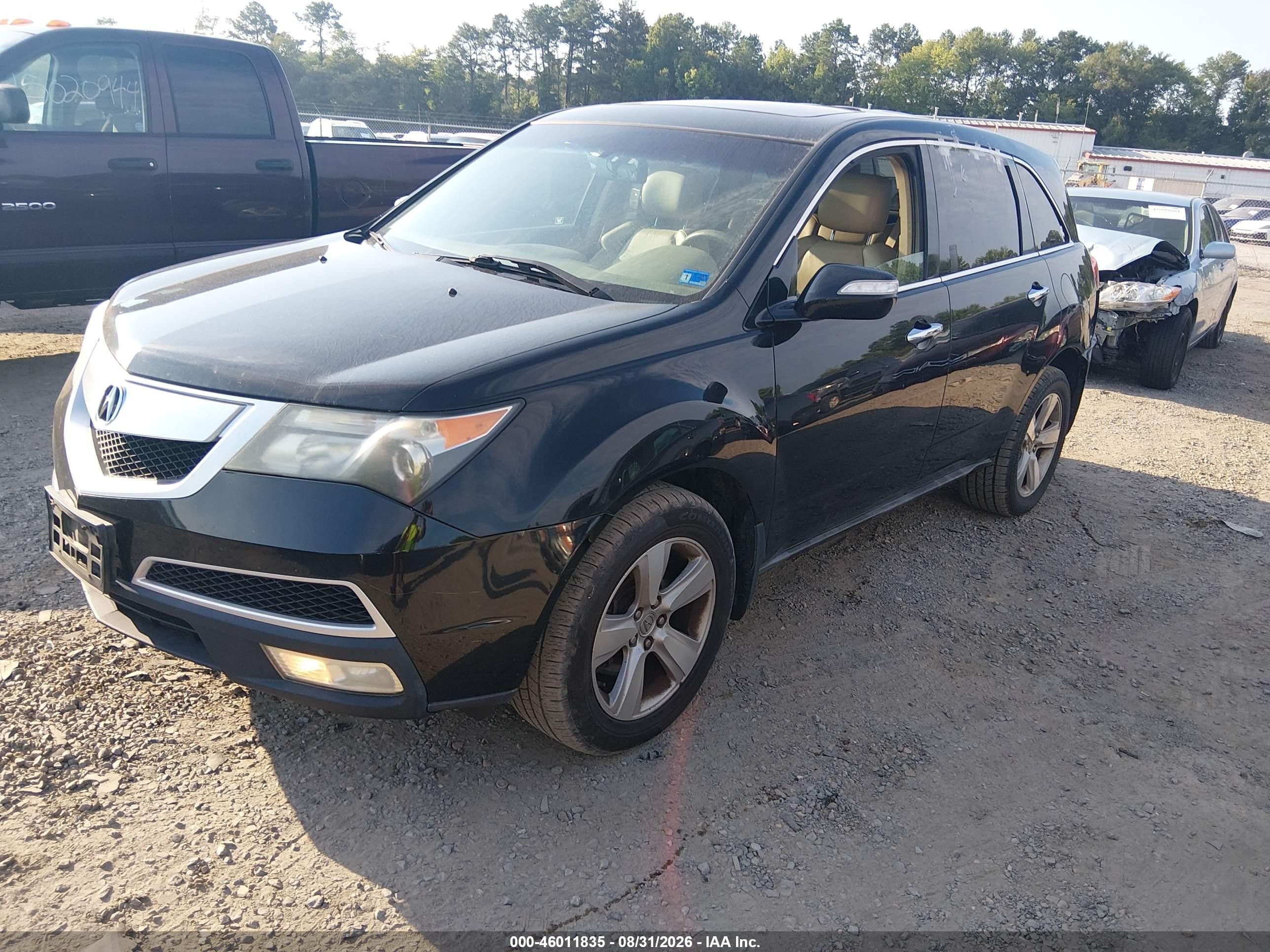 2010 Acura Mdx   Black vin: 2HNYD2H2XAH511909