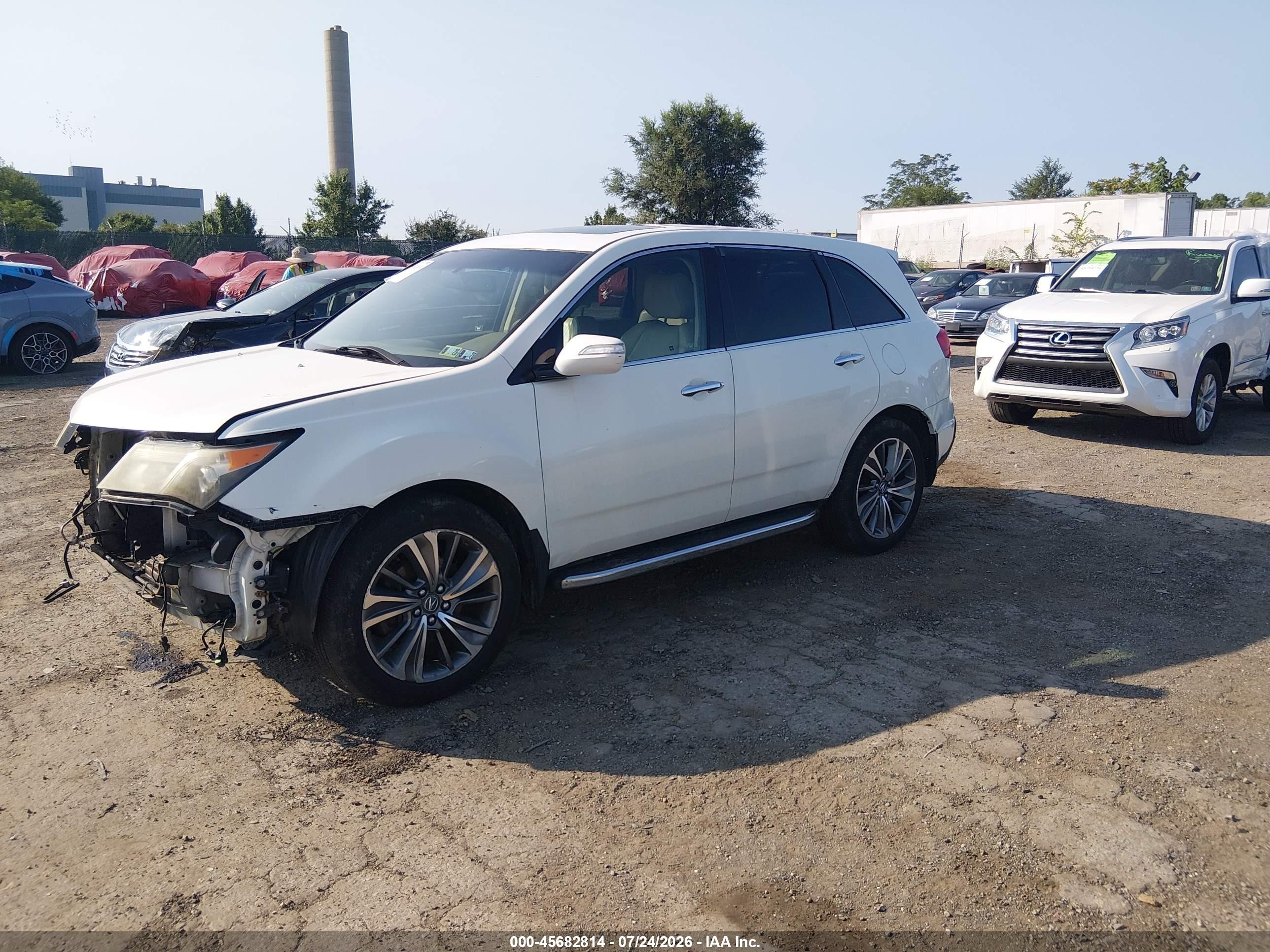 2010 Acura Mdx 3.7l (a6) Белый vin: 2HNYD2H2XAH528130