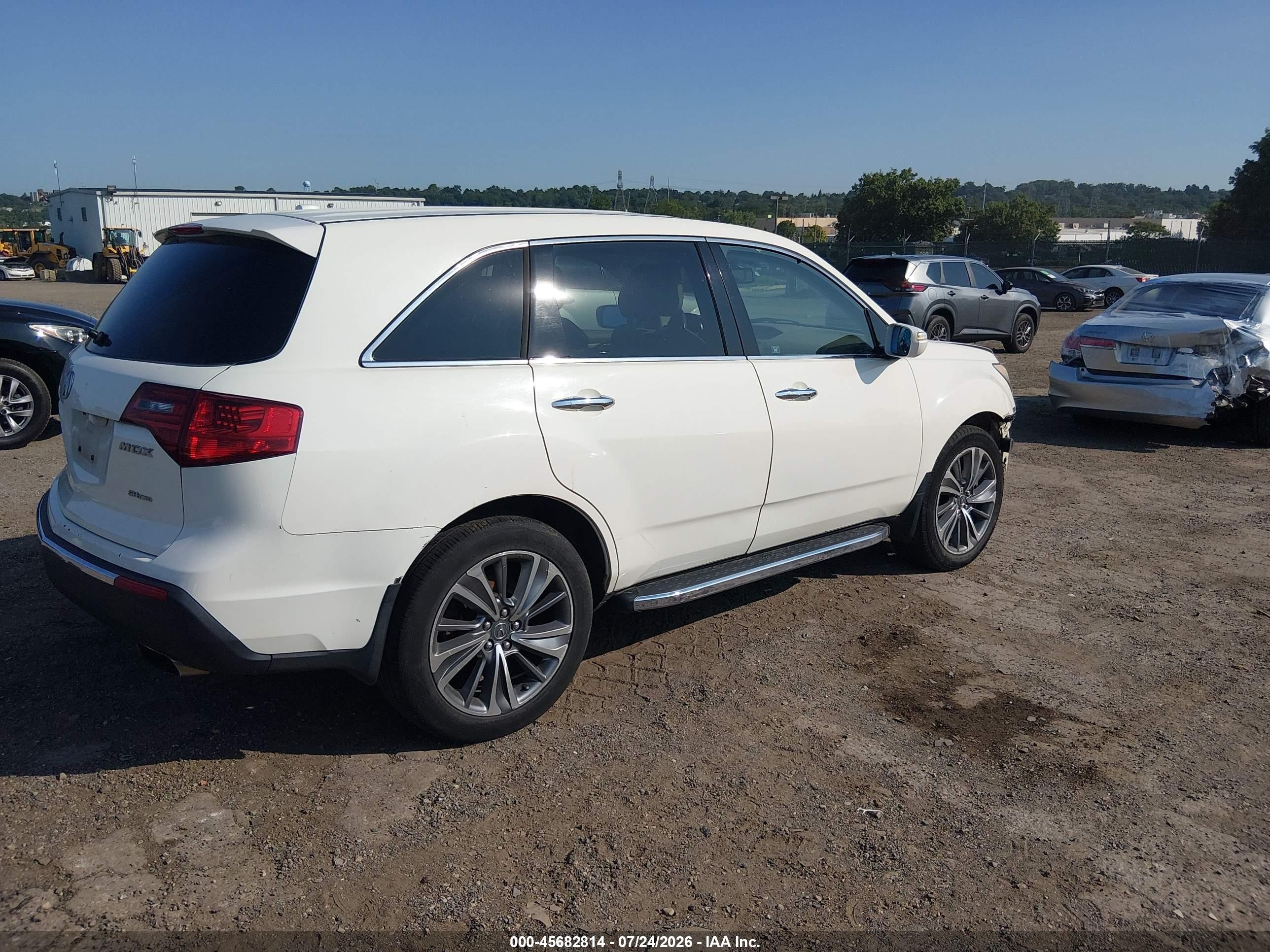 2010 Acura Mdx 3.7l (a6) Белый vin: 2HNYD2H2XAH528130