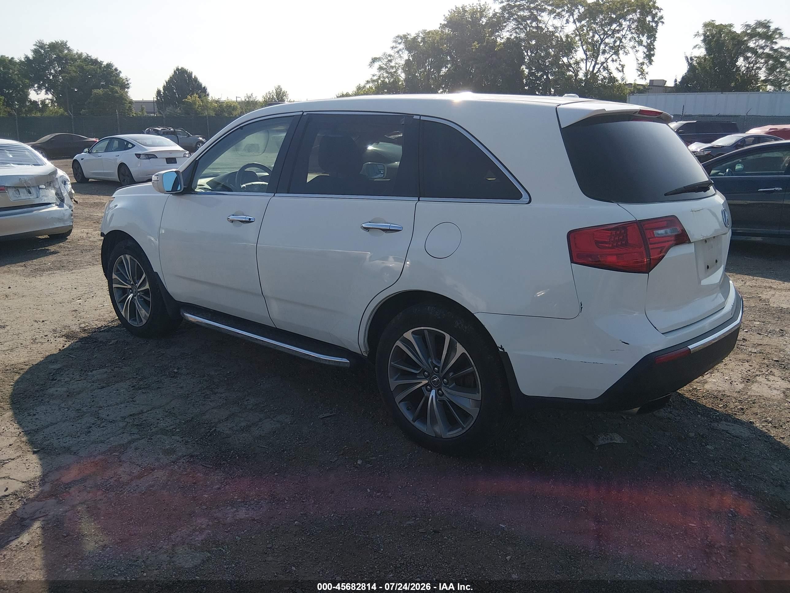 2010 Acura Mdx 3.7l (a6) Белый vin: 2HNYD2H2XAH528130