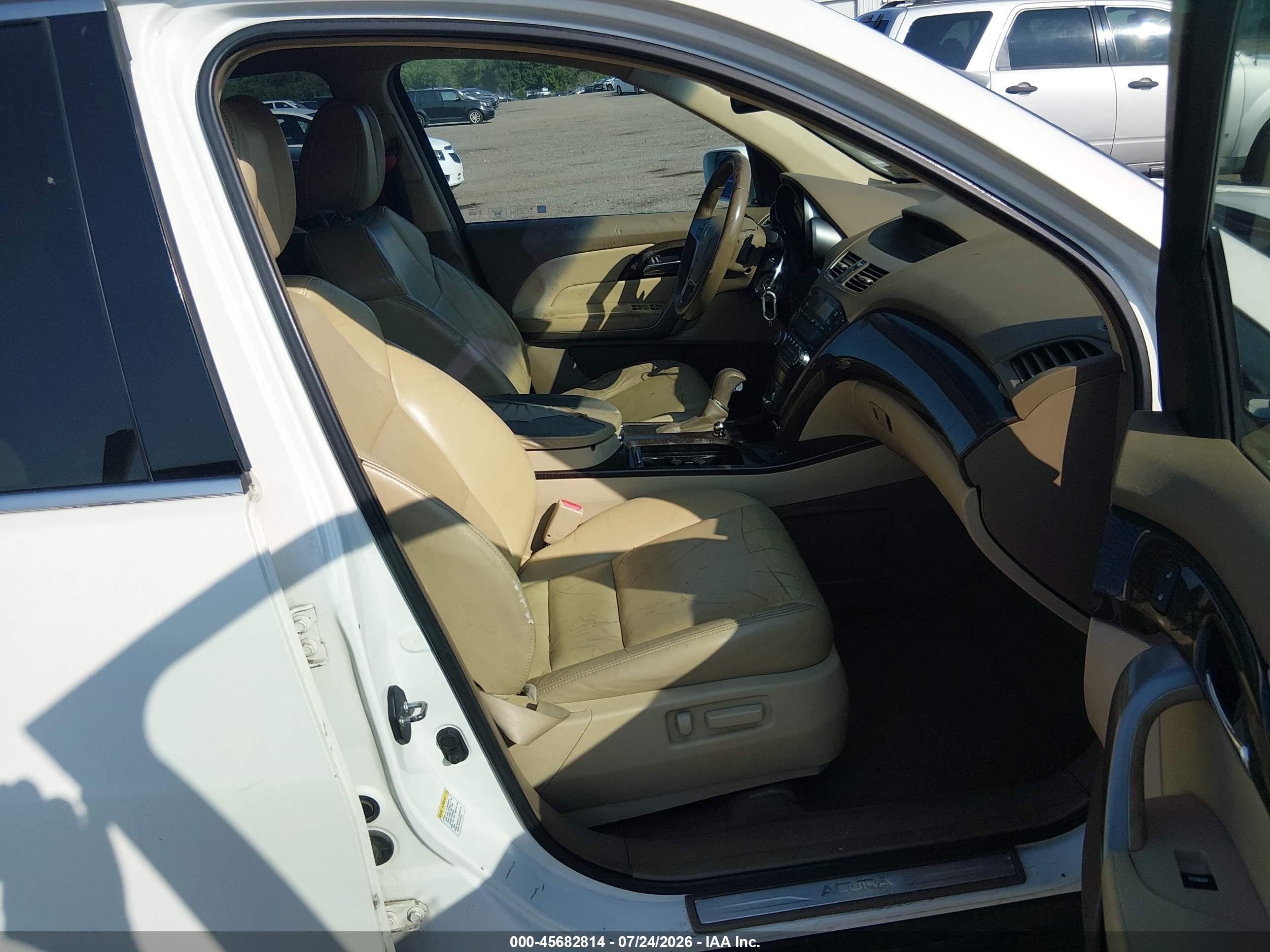 2010 Acura Mdx 3.7l (a6) Белый vin: 2HNYD2H2XAH528130