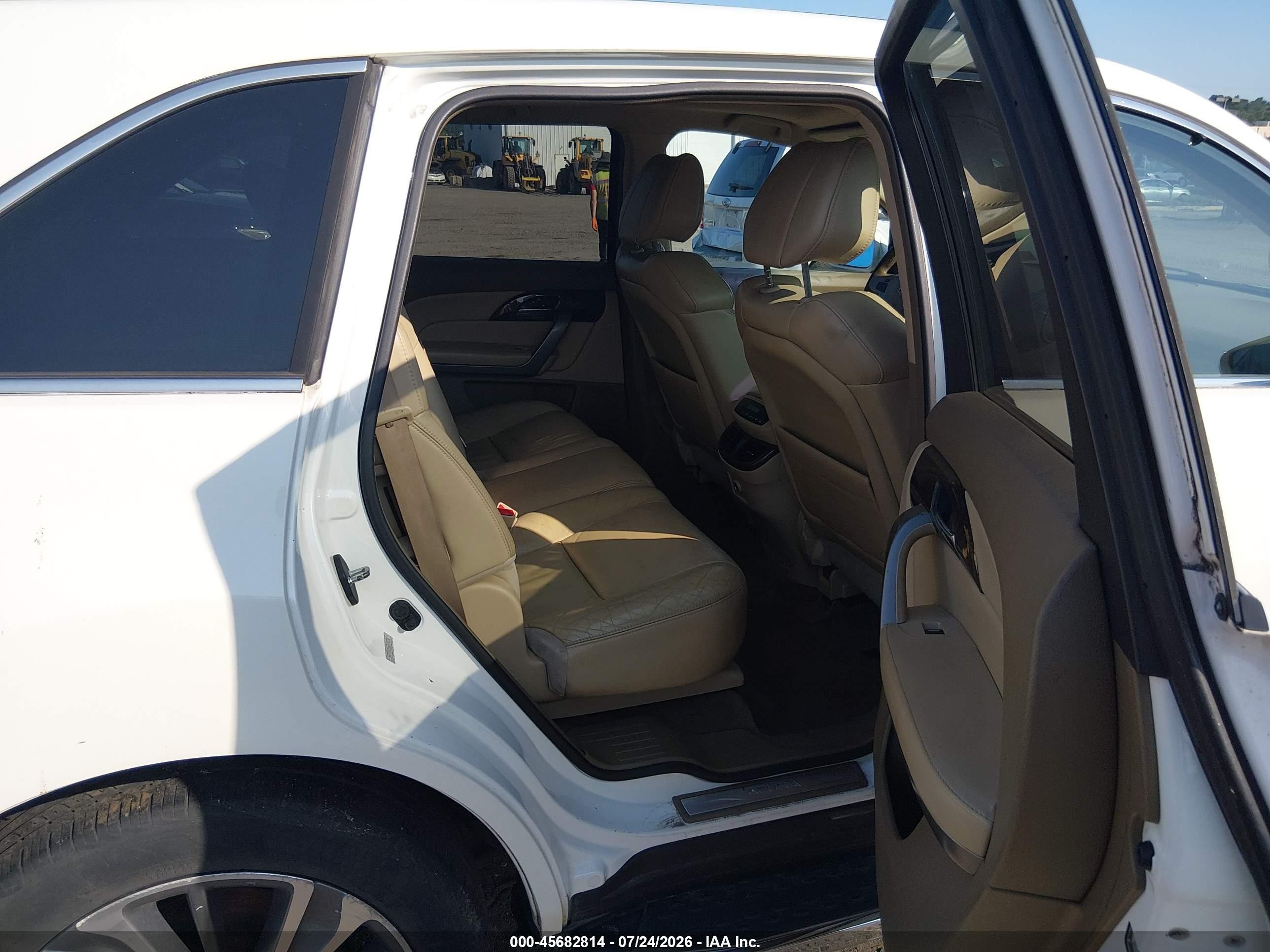 2010 Acura Mdx 3.7l (a6) Белый vin: 2HNYD2H2XAH528130