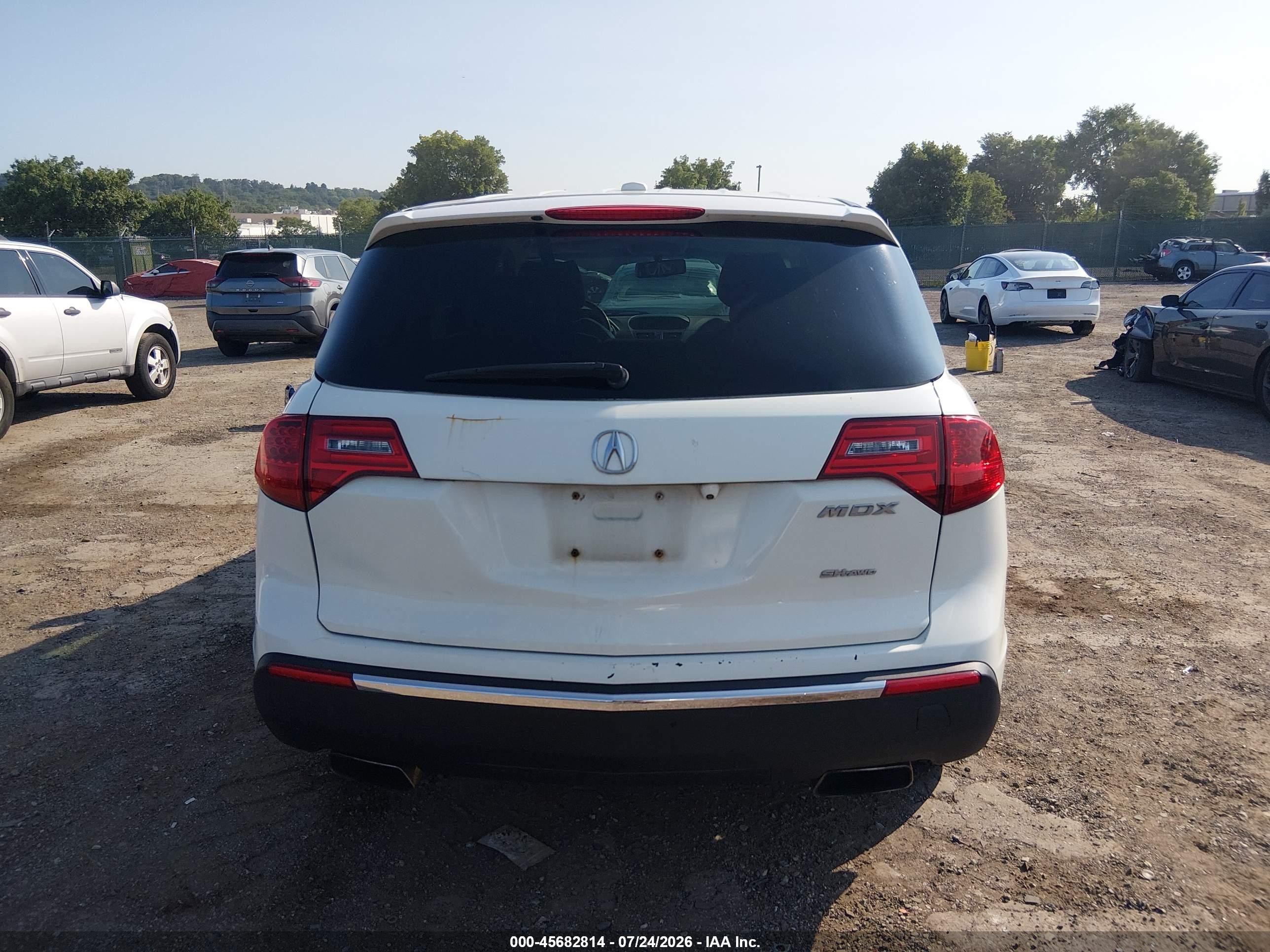 2010 Acura Mdx 3.7l (a6) Белый vin: 2HNYD2H2XAH528130